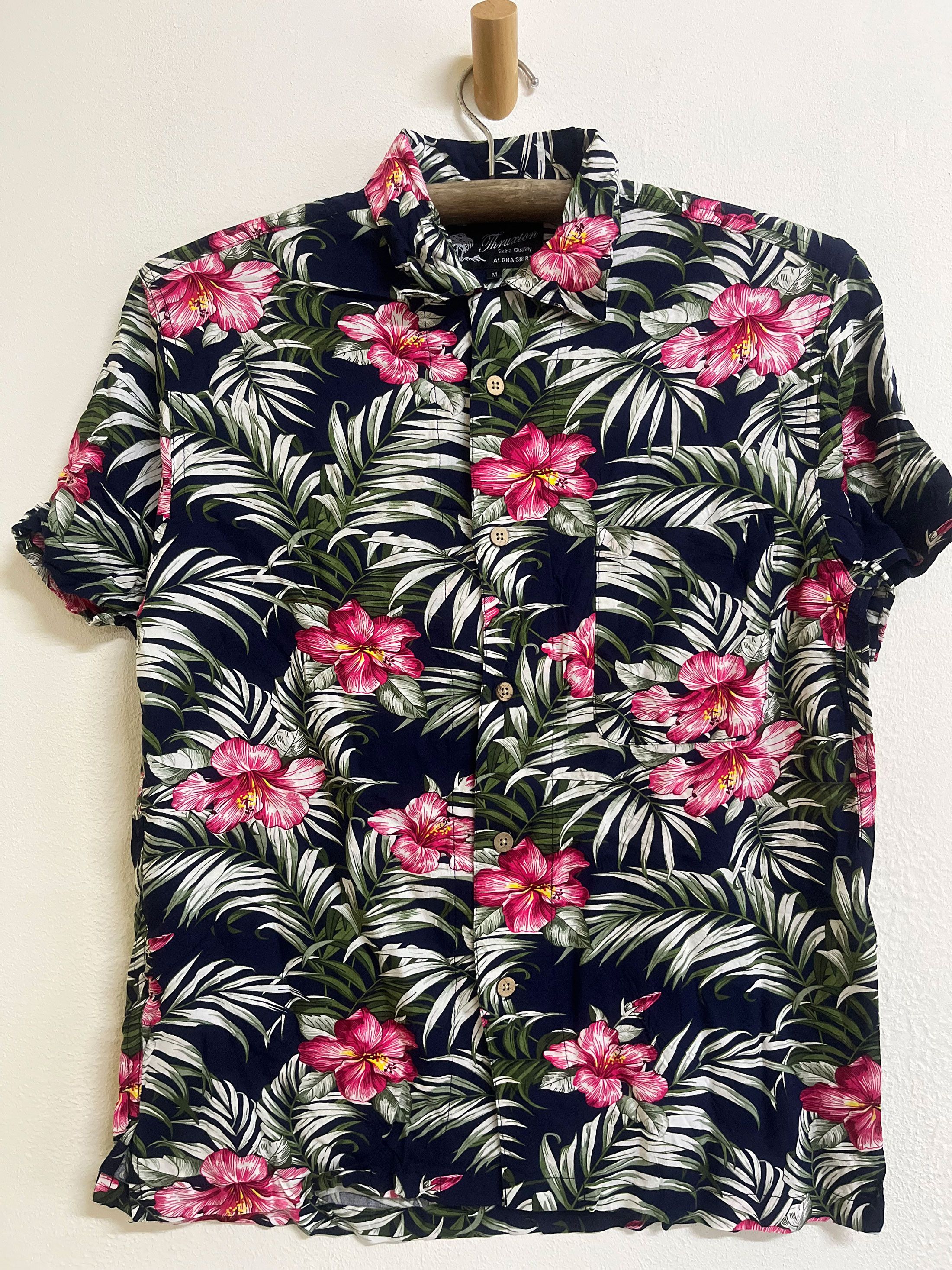 Japanese Brand Thruxton Aloha Hawaii Hawaiian Short Sleeve Surf Size US M / EU 48-50 / 2 - 1 Thumbnail