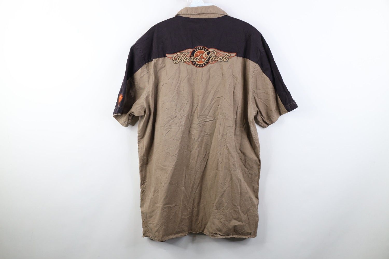 Hard Rock Cafe Vintage Y2K Hard Rock Cafe San Diego Button Shirt Brown Size US XXL / EU 58 / 5 - 13 Thumbnail