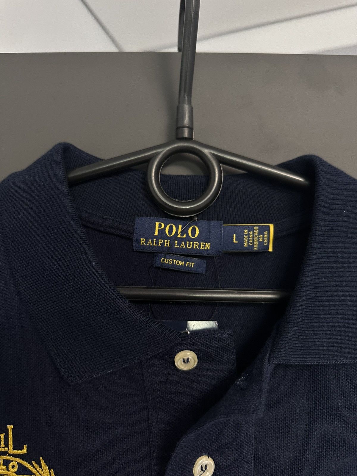 Vintage Vintage polo Ralph Lauren big logo New York size M/L Size US L / EU 52-54 / 3 - 5 Thumbnail