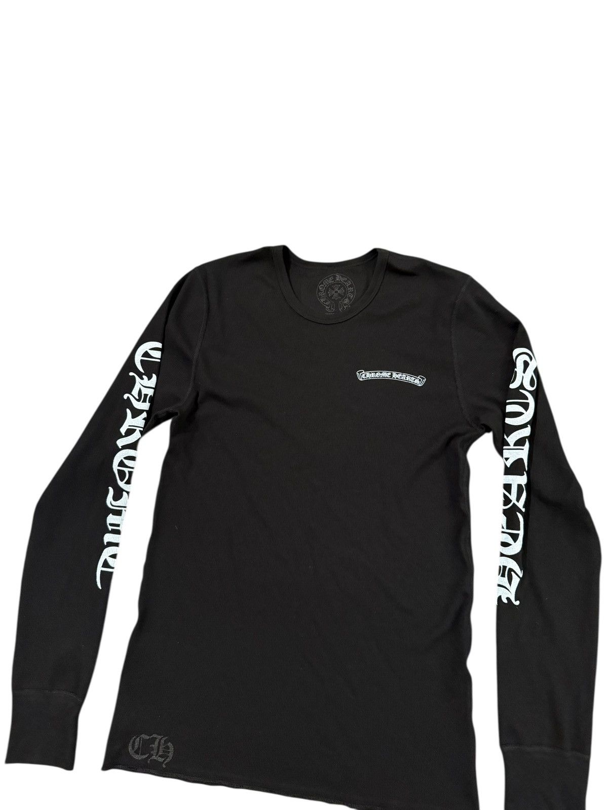 Chrome Hearts Classic Scroll Logo Thermal Long Sleeve Tee Size US XL / EU 56 / 4 - 3 Thumbnail