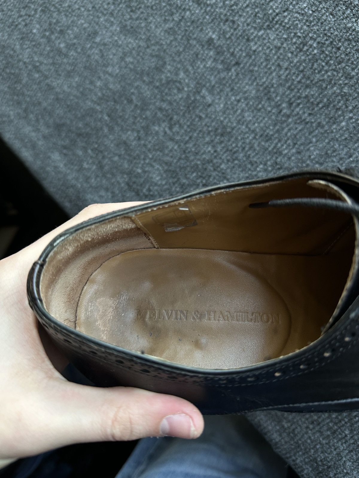 Melvin & Hamilton LUXURY 🚨 MELVIN & HAMILTON VNTG SHOES MEN BLACK LUXURY RARE Size US 12 / EU 45 - 8 Thumbnail