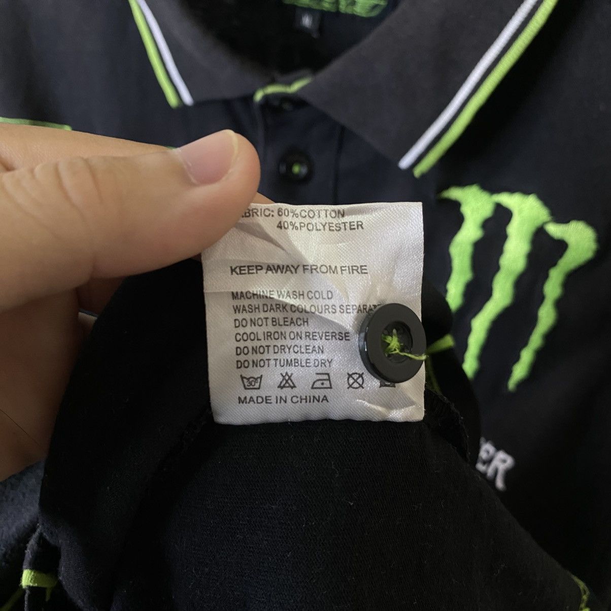 Yamaha Vintage Y2K Yamaha Factory Racing x Monster Racing Polo Tee Size US L / EU 52-54 / 3 - 8 Thumbnail