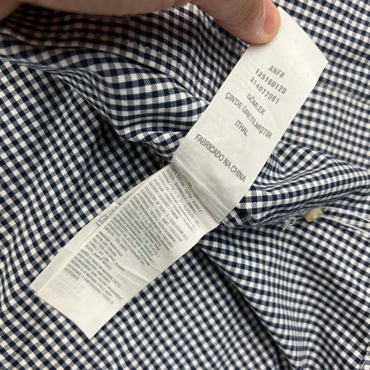Abercrombie & Fitch Abercrombie & Fitch Button Down Shirt Muscle Fit Gingham M Size US M / EU 48-50 / 2 - 6 Thumbnail