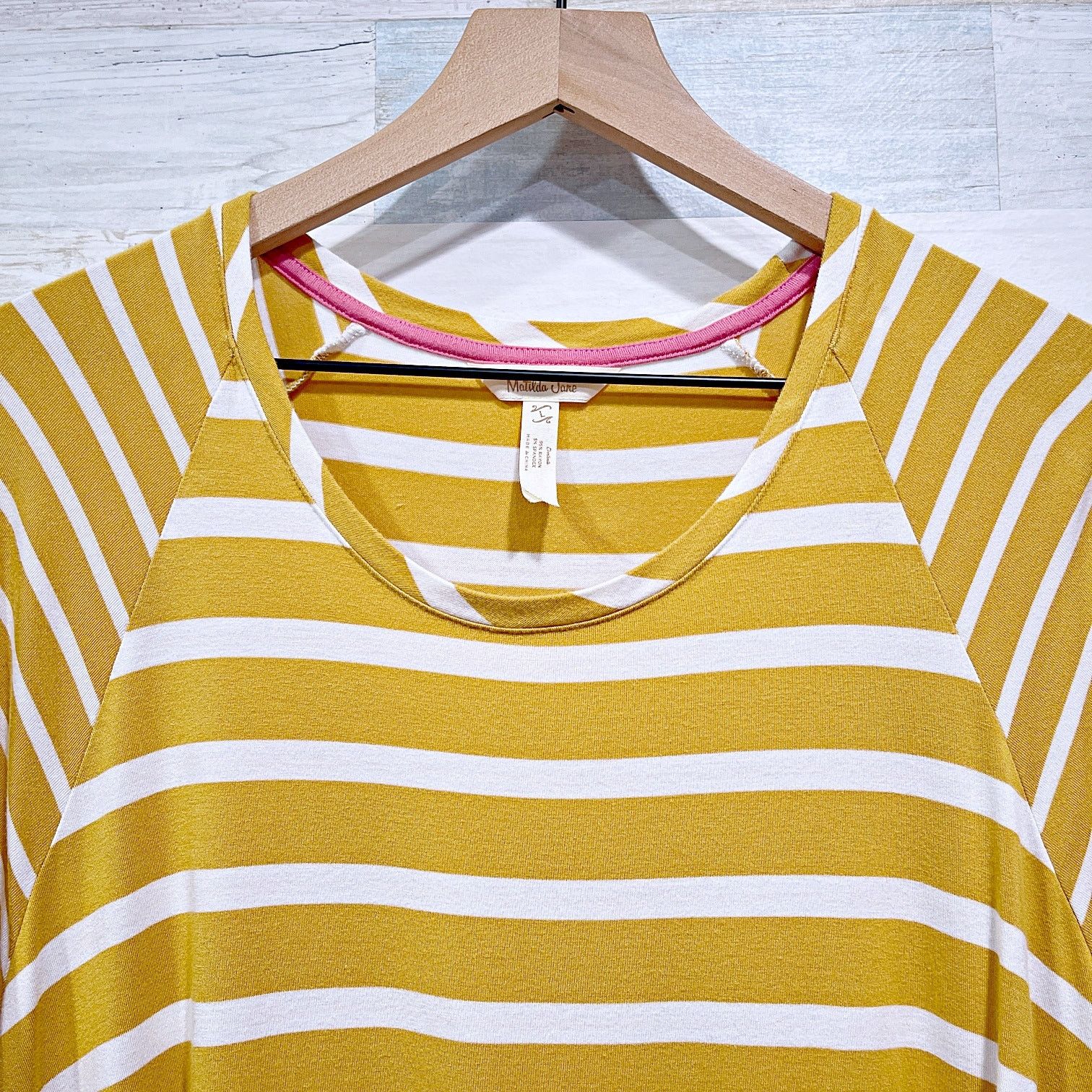 Other Matilda Jane Jersey Tunic Top Yellow Stripe Womens Large Size L / US 10 / IT 46 - 2 Thumbnail