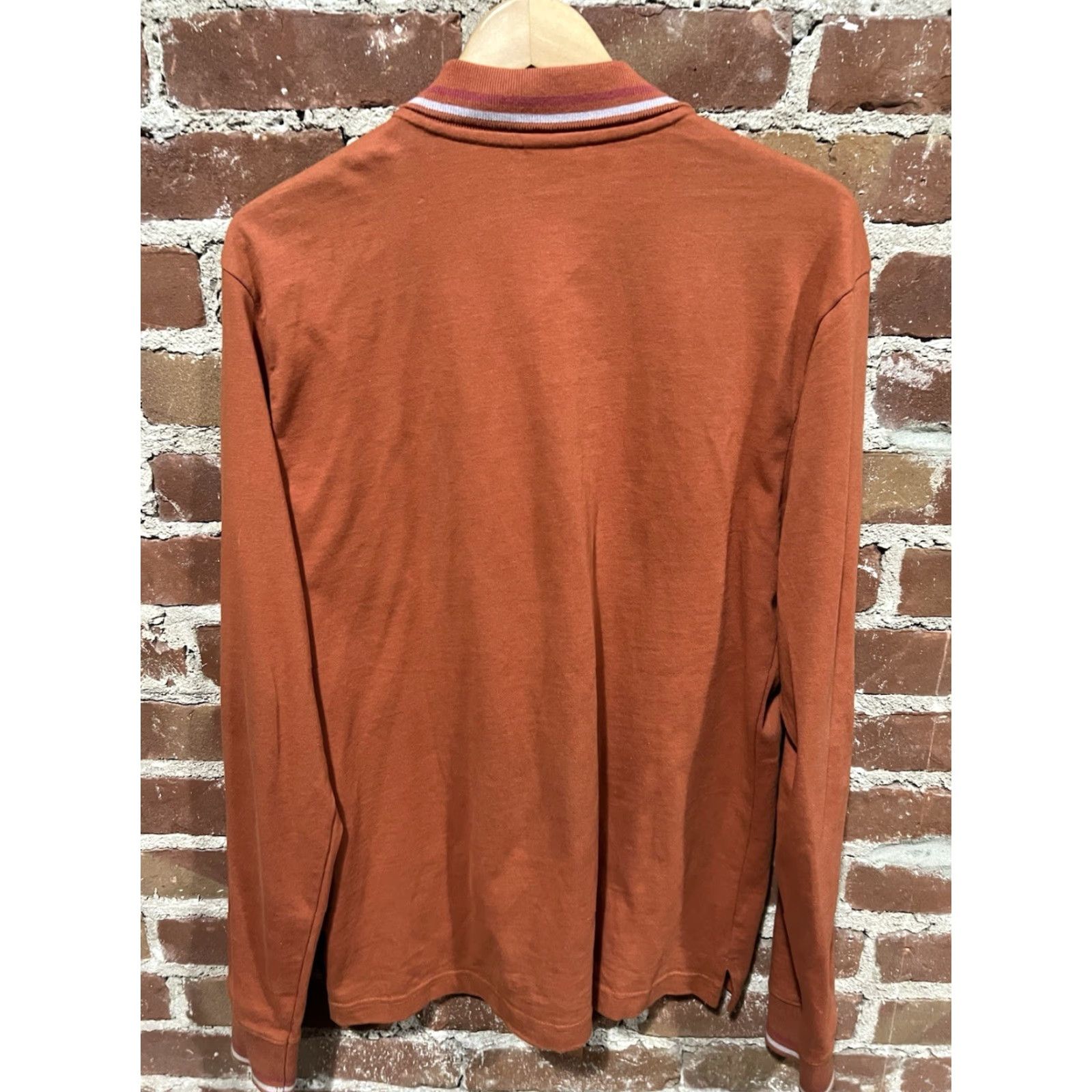 Urban Outfitters Urban Outfitters Shirt Zip Up Mens Orange Striped Collared Medium Size US M / EU 48-50 / 2 - 3 Thumbnail