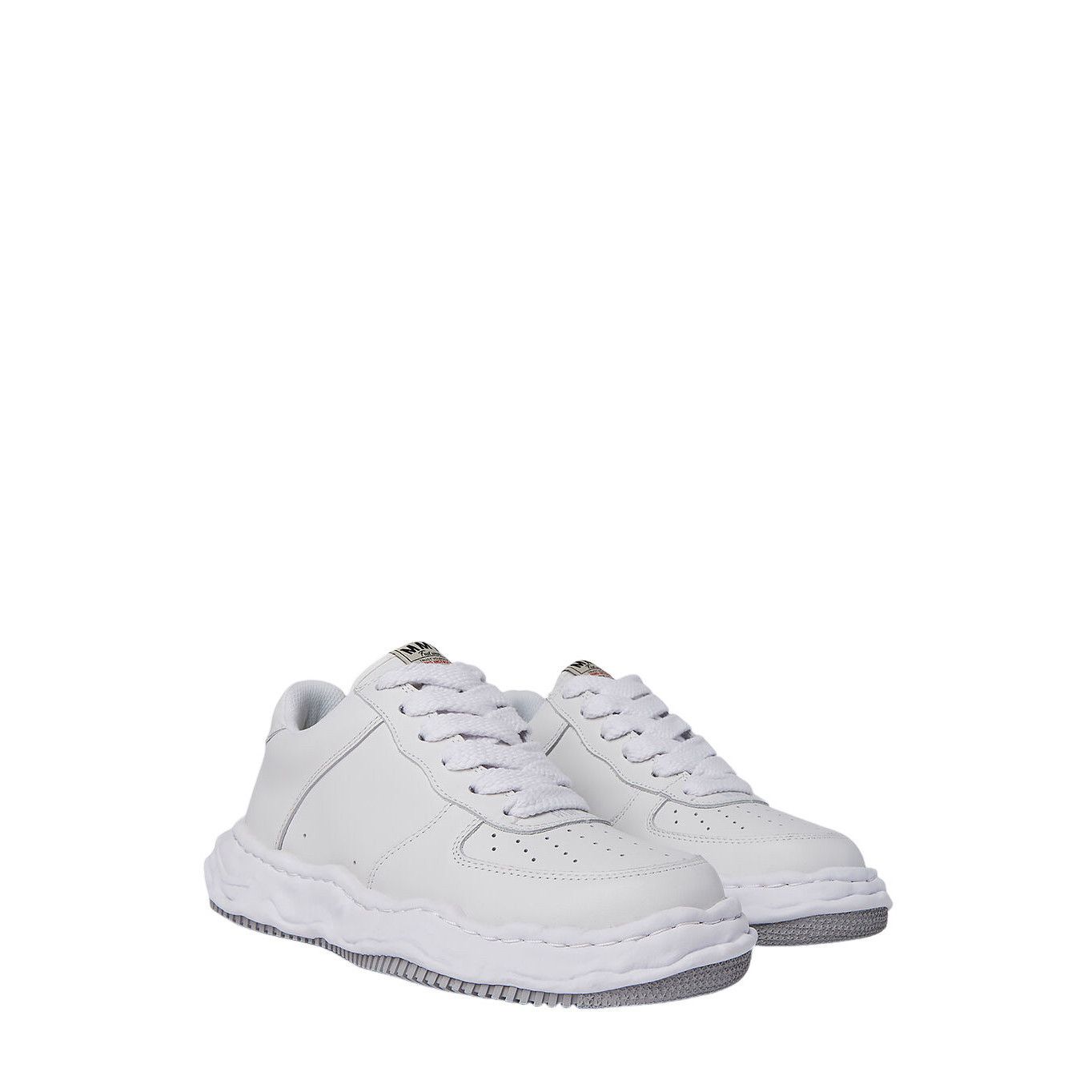 Other MIHARAYASUHIRO Wayne Men's White Leather Sneakers New & Auth Size US 7 / EU 40 - 2 Thumbnail