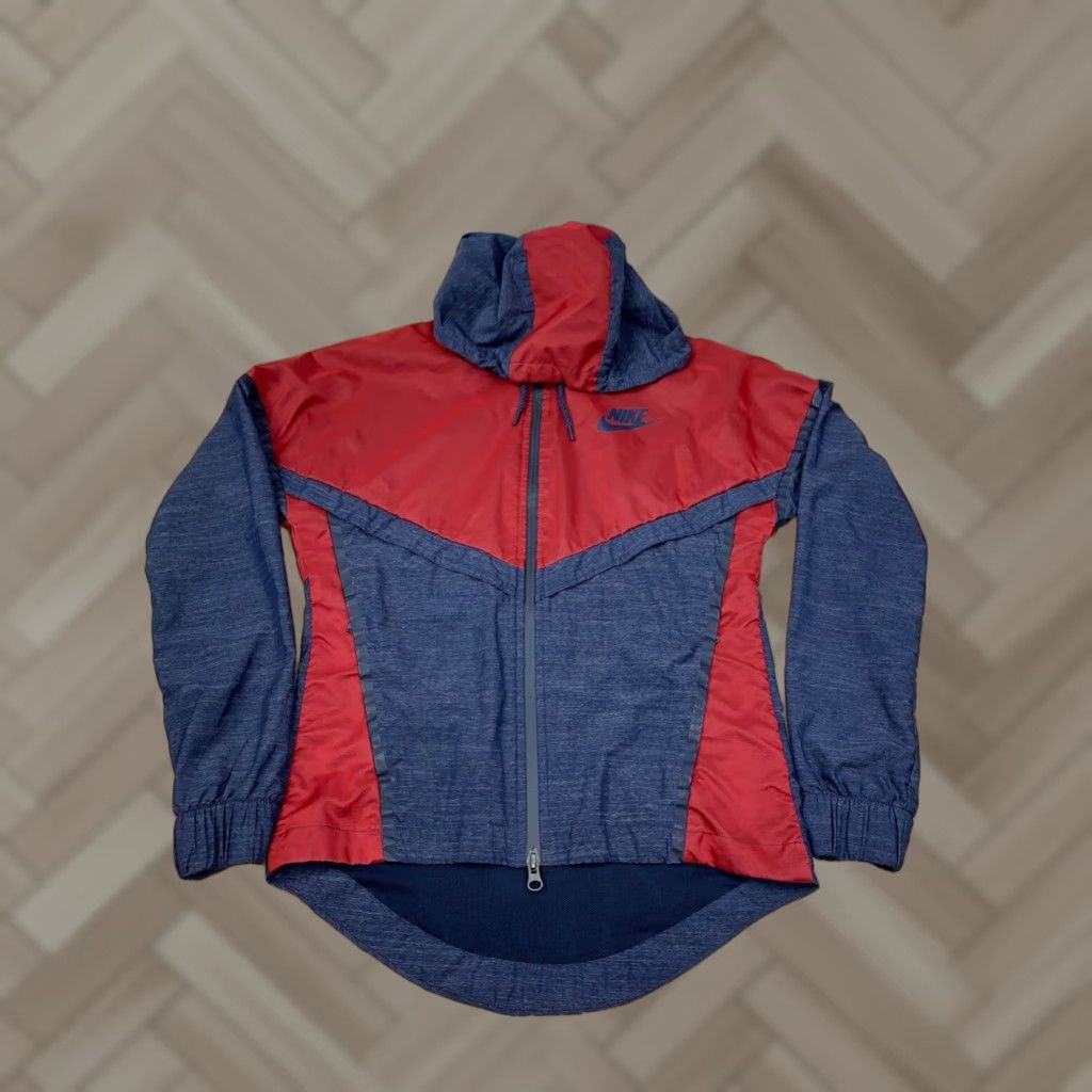 Nike Nike Windbreaker Jacket Hooded XS Full Zip Activewear Blue Men Jacket XS Nike 5491 MENS Windbreaker Size US XS / EU 42 / 0 - 1 Thumbnail