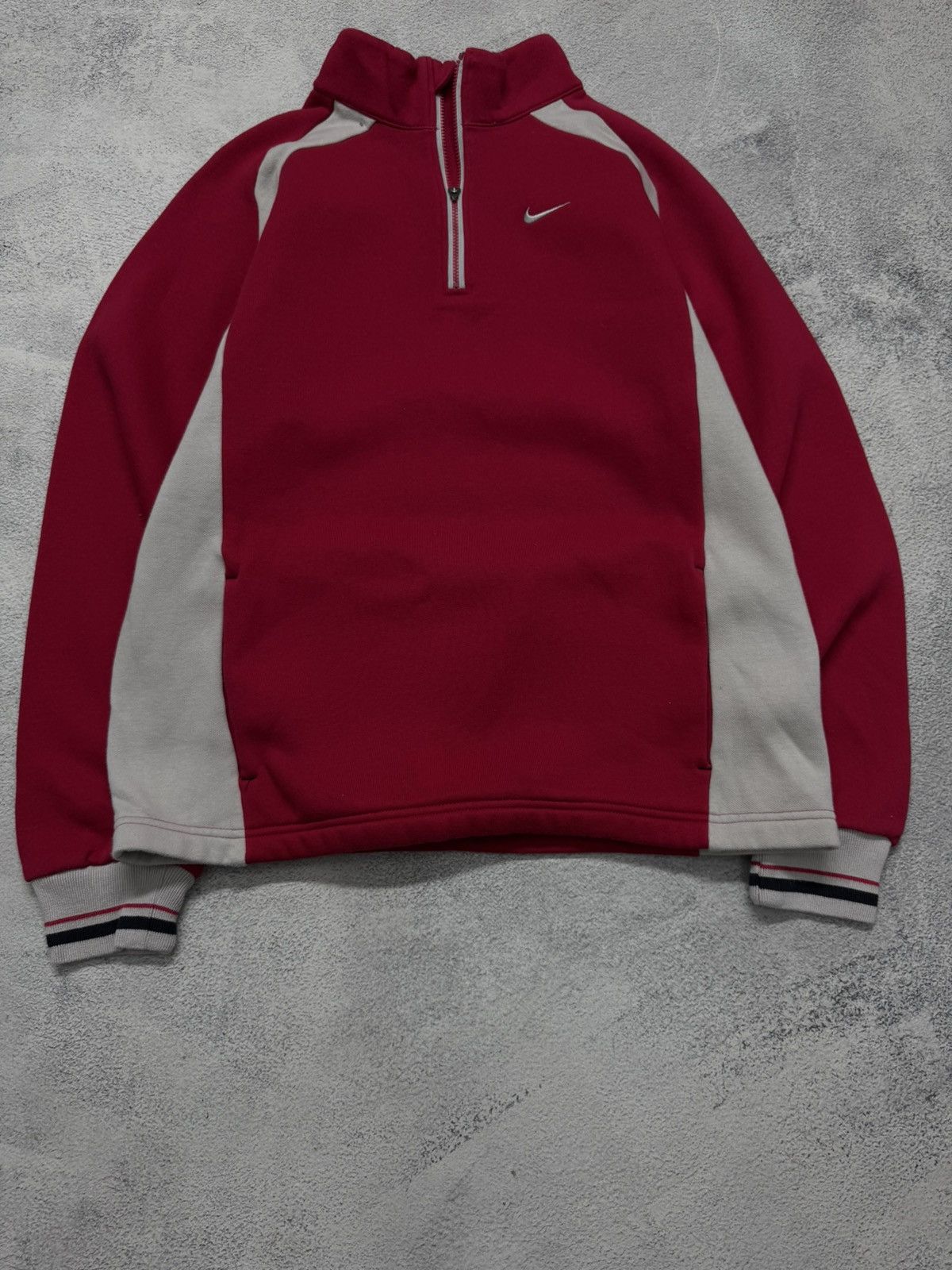 Nike Vintage Y2k Nike Mini Swoosh 1/3 Zip Hoodie 90’s Size US XS / EU 42 / 0 - 7 Thumbnail