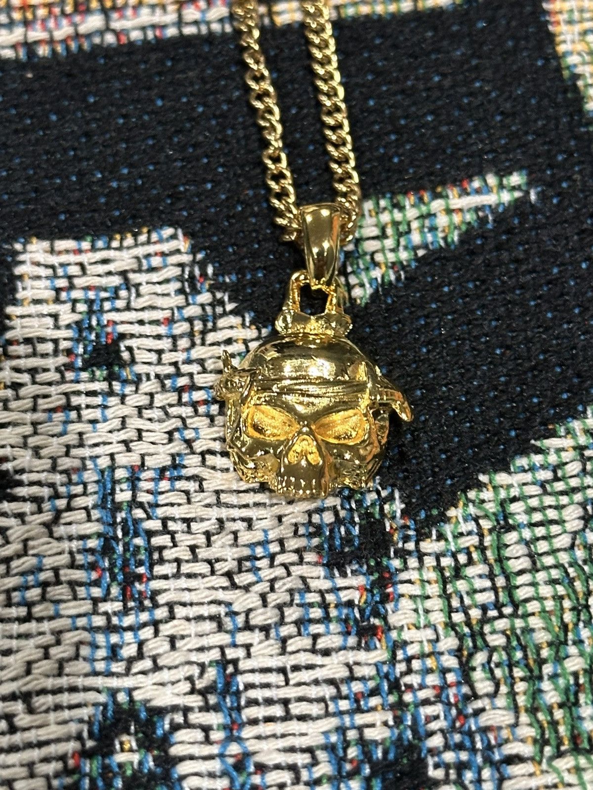 G59 Records × STAFF WORKFORCE G59 Gold Skull Pendant Size ONE SIZE - 1 Thumbnail