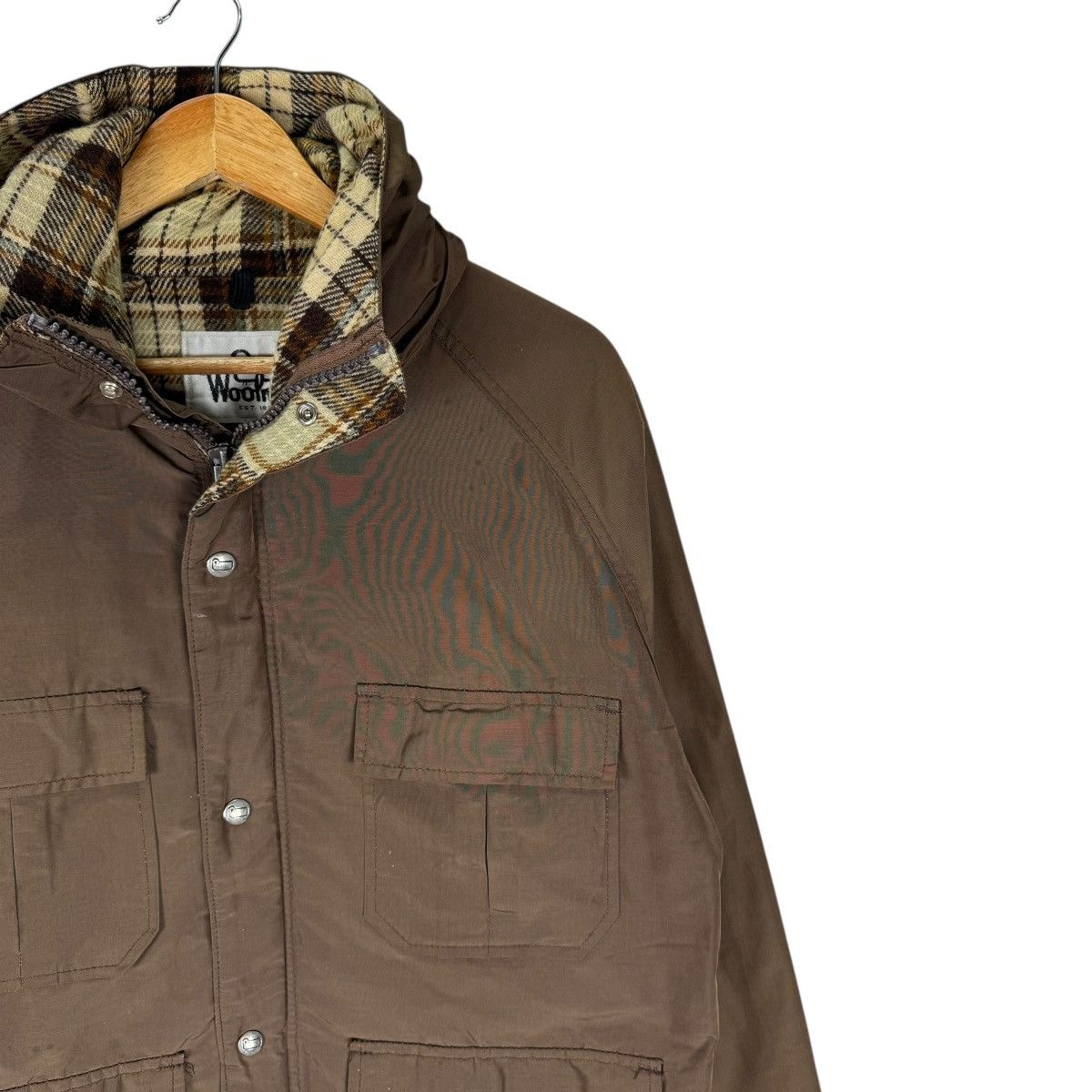 Woolrich Woolen Mills ☀️VINTAGE 70s WOOLRICH HOODIE MOUNTAIN PARKA JACKET Size US L / EU 52-54 / 3 - 5 Thumbnail