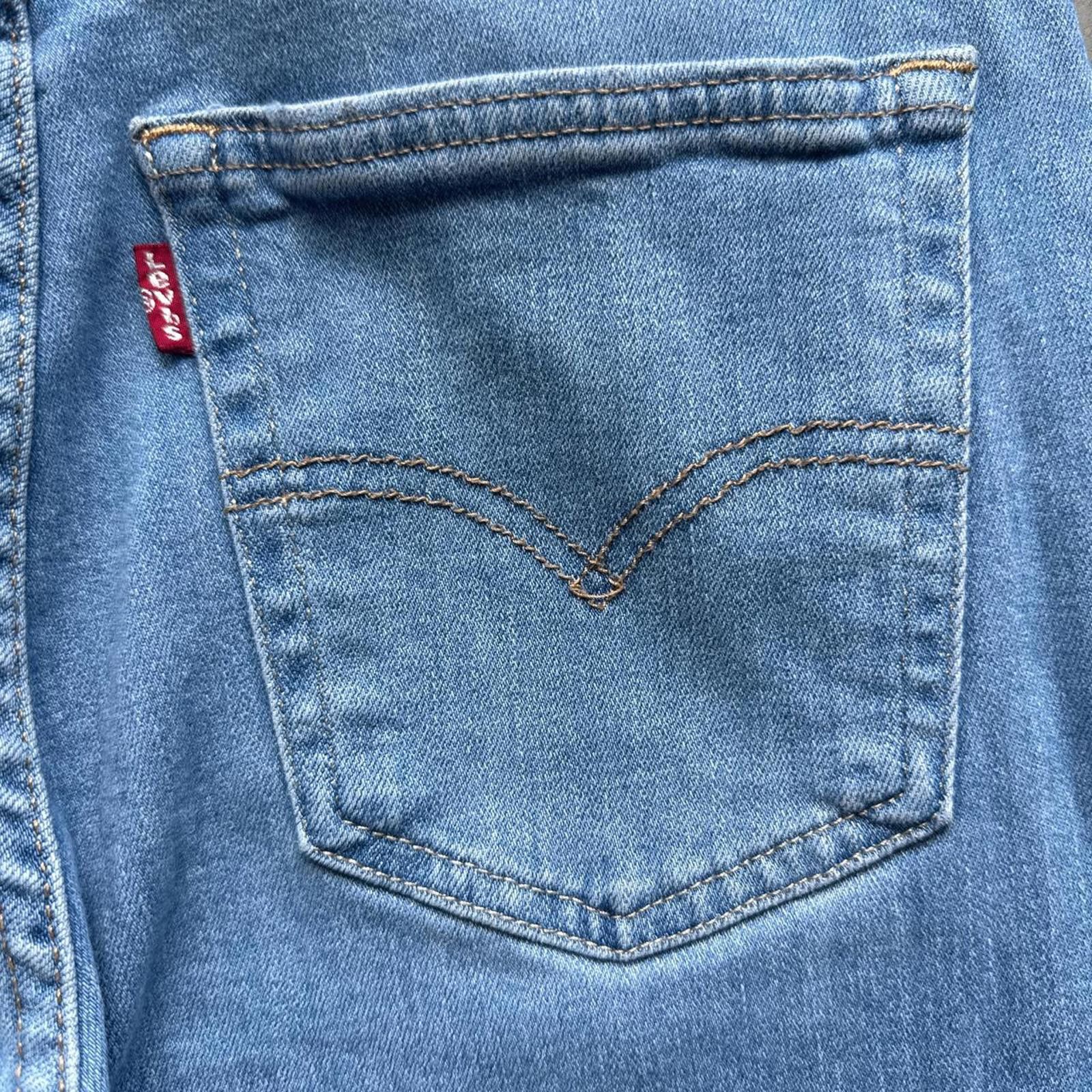 Levi's Distressed Levis Flare Blue Jeans With Ripped Details Size 27" / US 4 / IT 40 - 6 Thumbnail