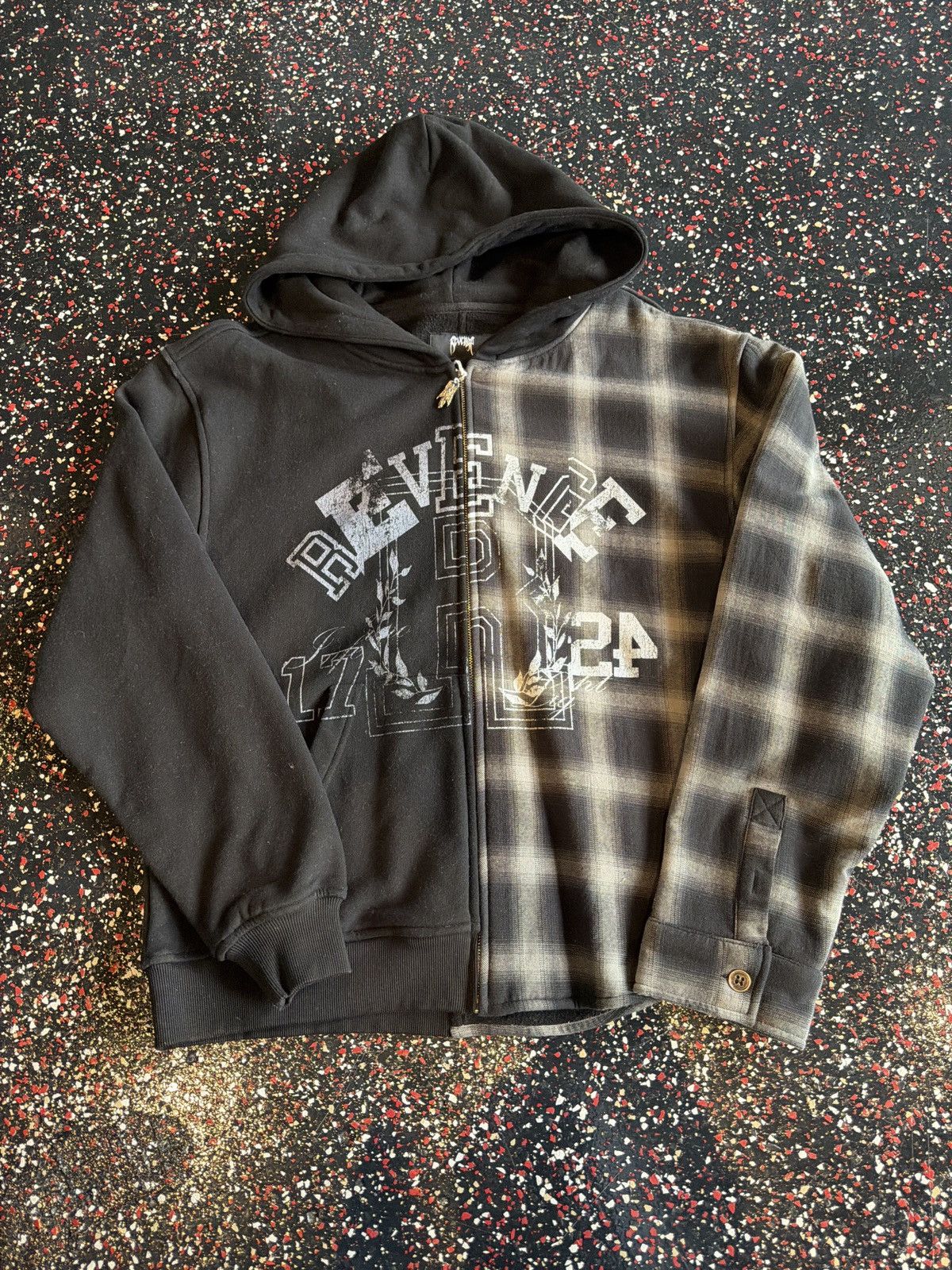 Revenge Revenge Flannel Zip Hoodie Size US M / EU 48-50 / 2 - 1 Thumbnail