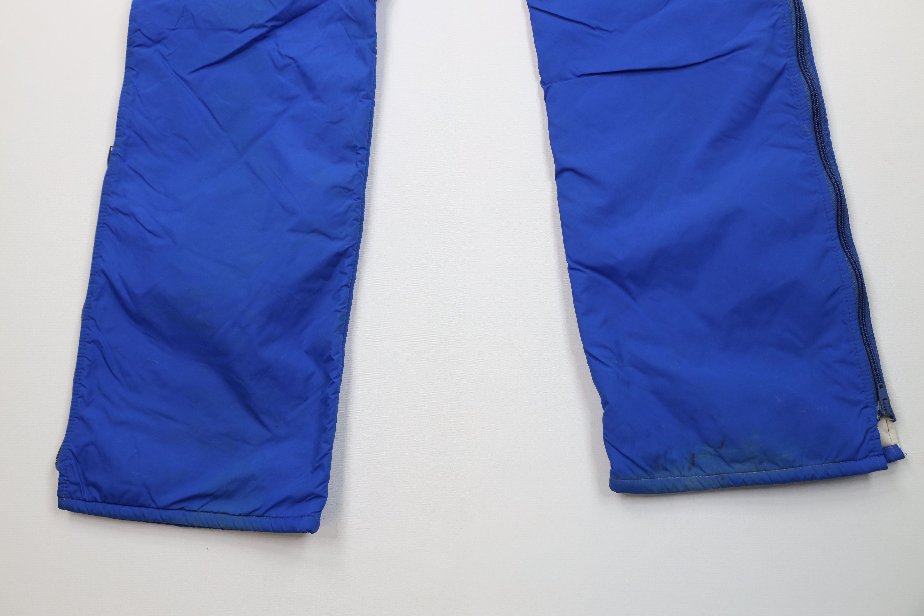 Vintage Vintage 70s Streetwear Lined Winter Snow Pants Blue USA Size US 34 / EU 50 - 15 Thumbnail