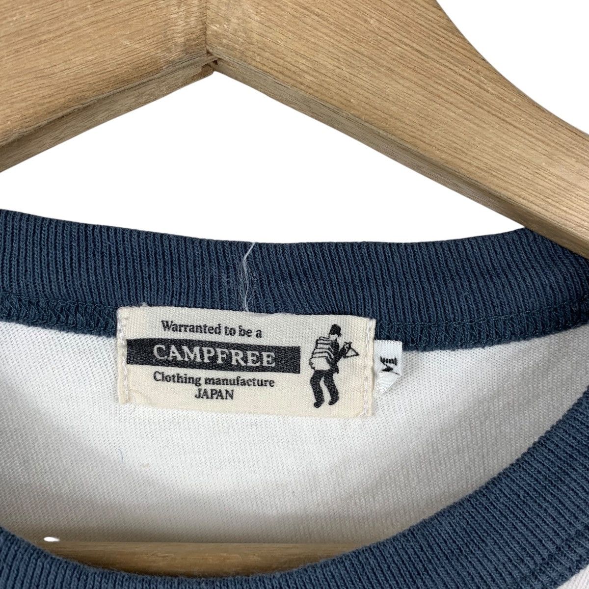 Vintage CAMPFREE JAPAN CBST JT Minimalist Design Ringer Tee Shirt Size US M / EU 48-50 / 2 - 7 Thumbnail