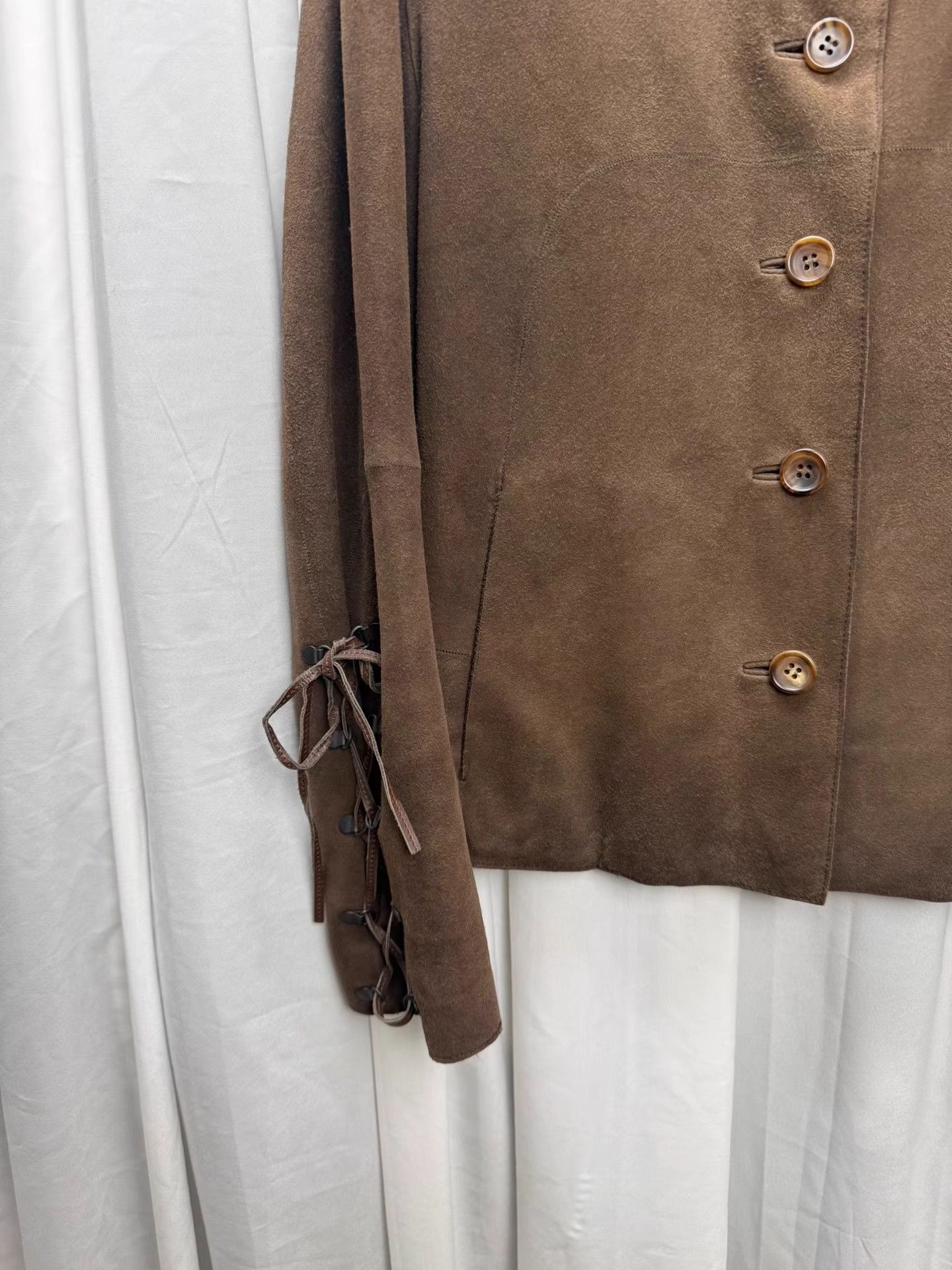 Issey Miyake Issey Miyake Lace-Up Sheepskin Jacket K20 Size US M / EU 48-50 / 2 - 4 Thumbnail