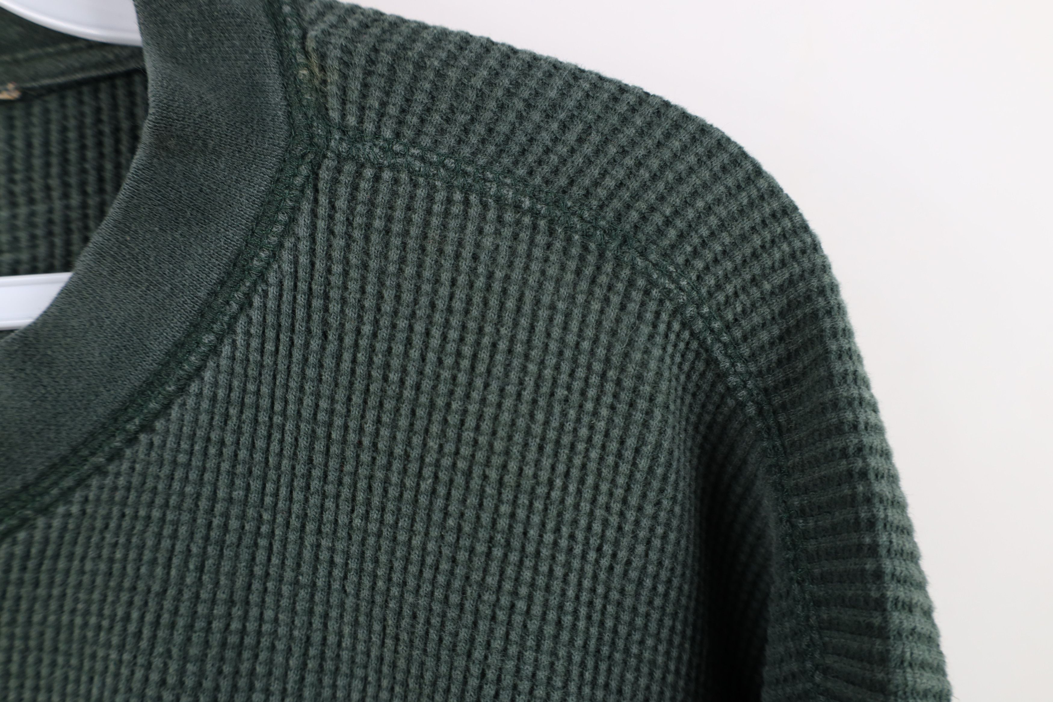 Vintage Vintage 90s Streetwear Waffle Long Sleeve Henley T-Shirt Size US XXL / EU 58 / 5 - 5 Thumbnail