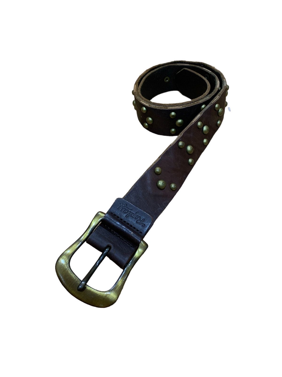Other × Replay REPLAY FULL METAL STUDDED LEATHER BELT Size 32 - 1 Thumbnail