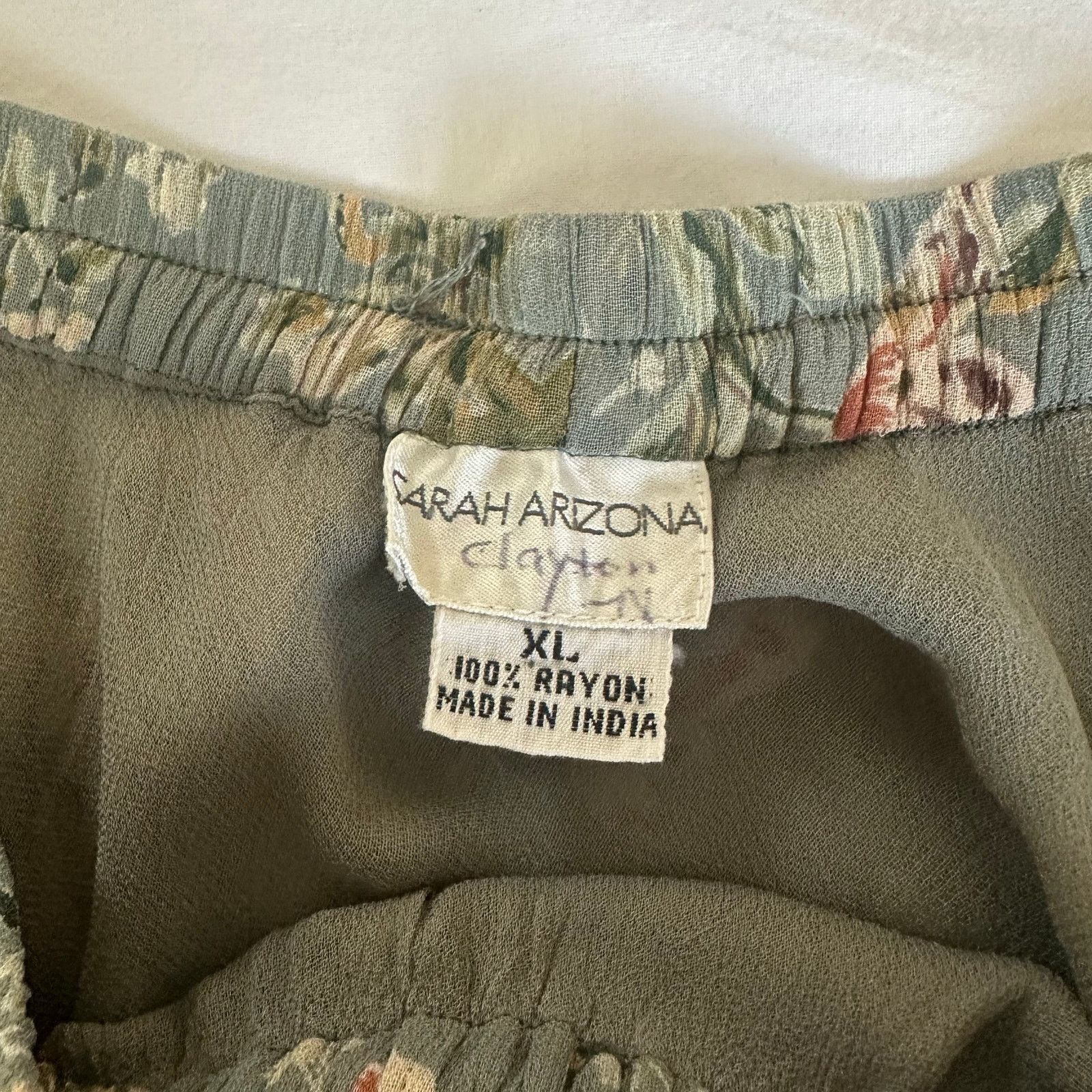 Other Women's Maxi 90s Full Flowy Floral Skirt Sarah Arizona XL Size 36" / US 14 / IT 50 - 9 Thumbnail