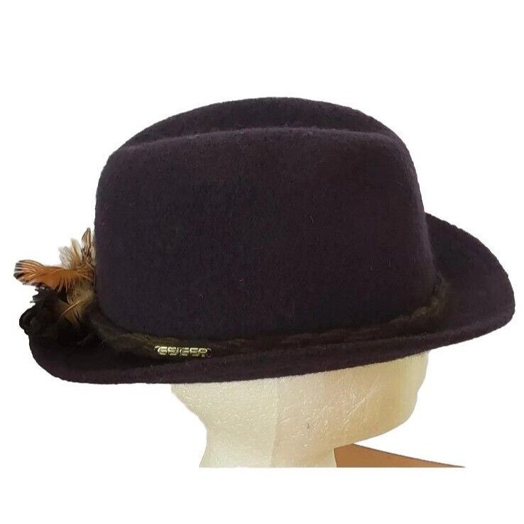 Orvis Geiger Tyrolean Wool Fedora Hat Sz 7 56 Orvis Bavarian Alpin Size ONE SIZE - 1 Thumbnail