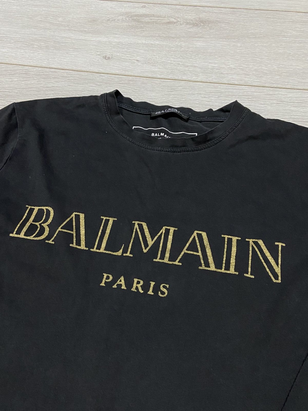 Balmain Balmain big logo sign shirt buttons spell out tear distress Size US S / EU 44-46 / 1 - 7 Thumbnail