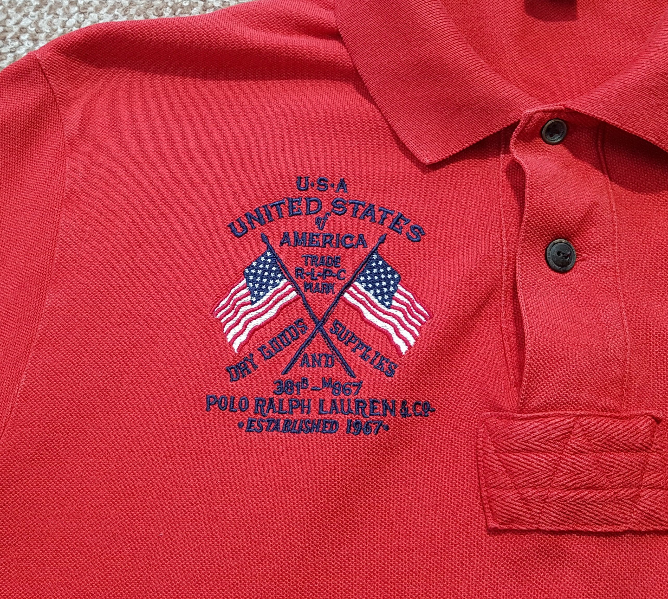 Polo Ralph Lauren Vintage Ralph Lauren Polo Shirt USA Big Logo sz M Size US M / EU 48-50 / 2 - 4 Thumbnail