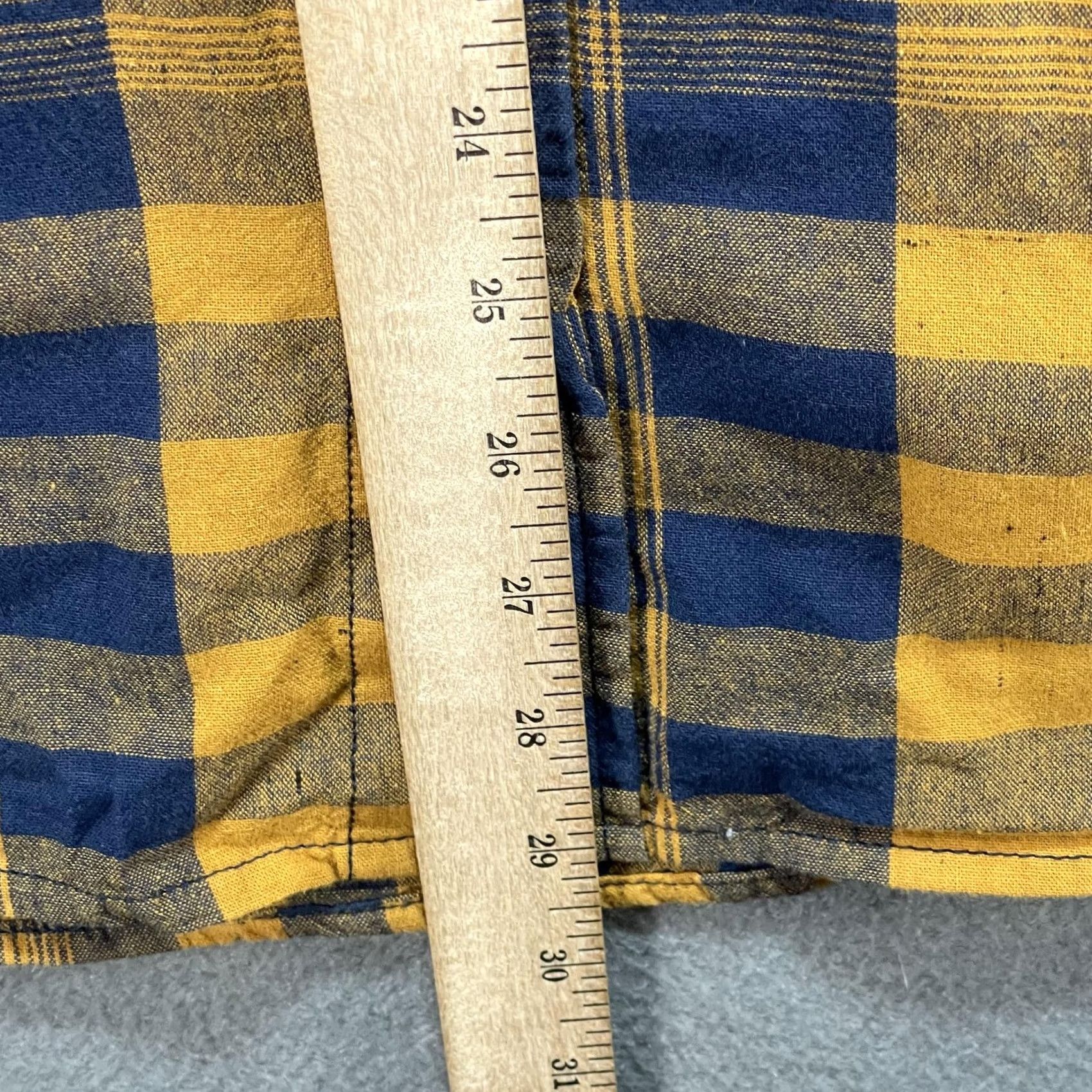 Levi's VINTAGE Levi's Shirt Mens 2XL Blue Yellow Plaid Short Sleeve Button Down Ernie Casual Size US XXL / EU 58 / 5 - 8 Thumbnail