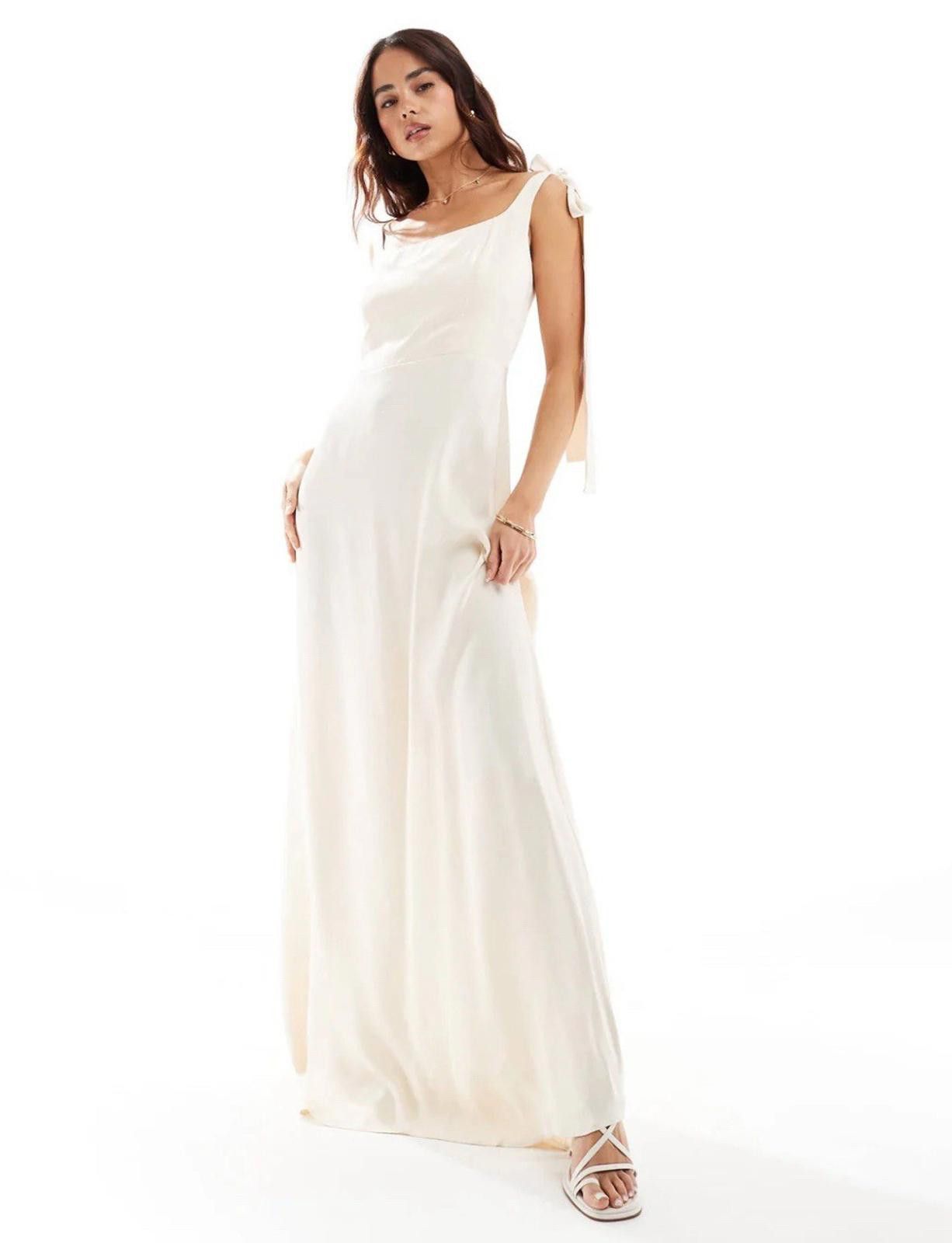 Other Maids to Measure maxi dress ivory Size 8/S NEW RPR £180 Size S / US 4 / IT 40 - 3 Thumbnail