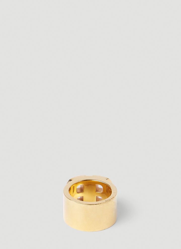 Balenciaga o1bcso1str1024 Size: 54 / BB 2.0 Ring in Gold Size ONE SIZE - 2 Thumbnail