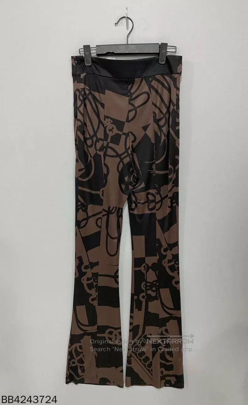 Hermes Hermes Belt Buckle Real Silk Flared Pants Size 24" / US 00 / IT 34 - 2 Thumbnail