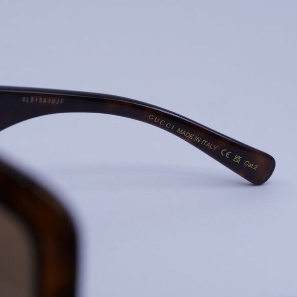 Gucci Gucci GG0900S 002 Sunglasses Havana Aviator Frame, Brown Size ONE SIZE - 8 Thumbnail