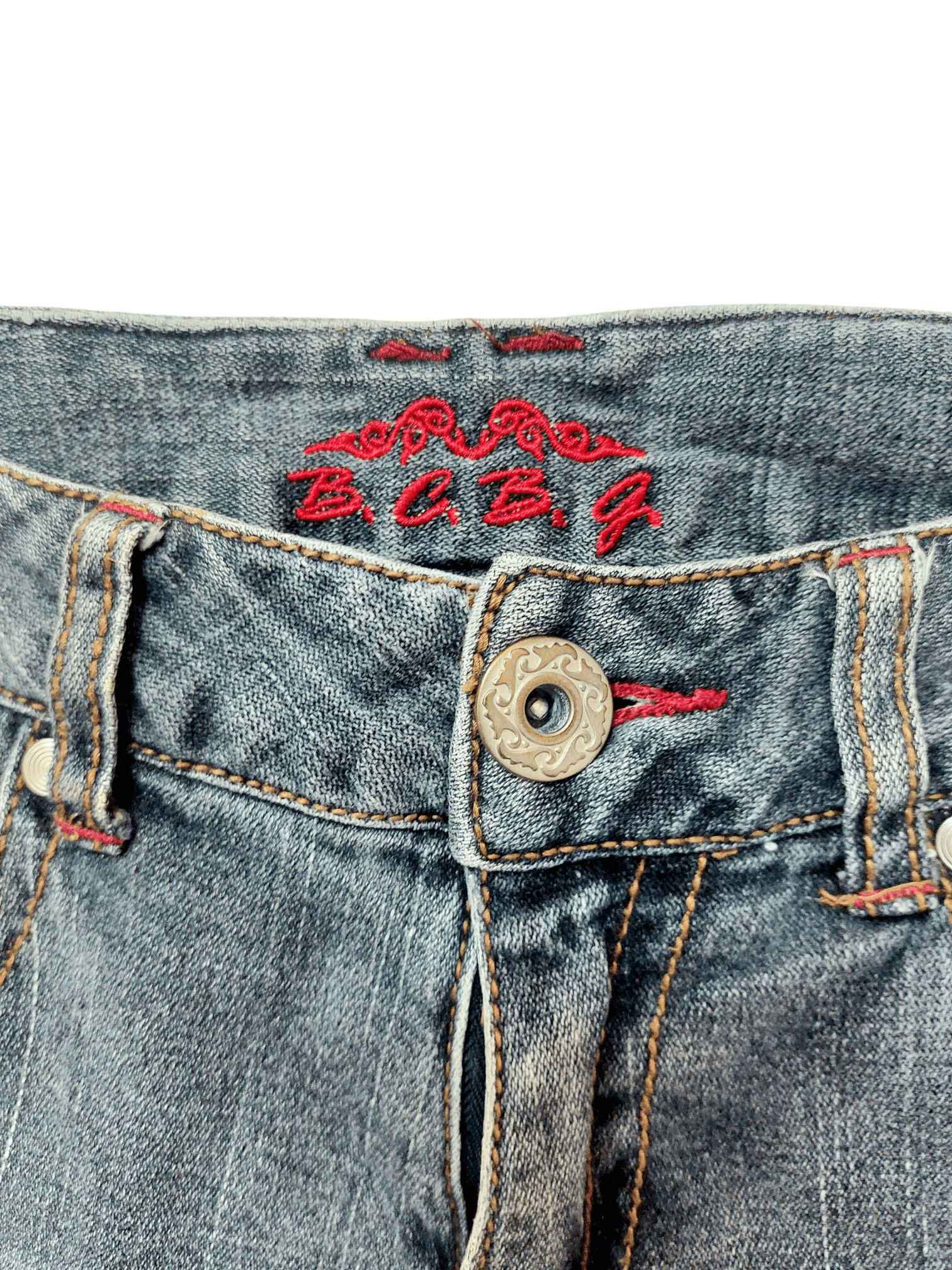 Vintage BCBG Embroidery Skulls Design Pocket Cropped Pants Size 27" / US 4 / IT 40 - 6 Thumbnail