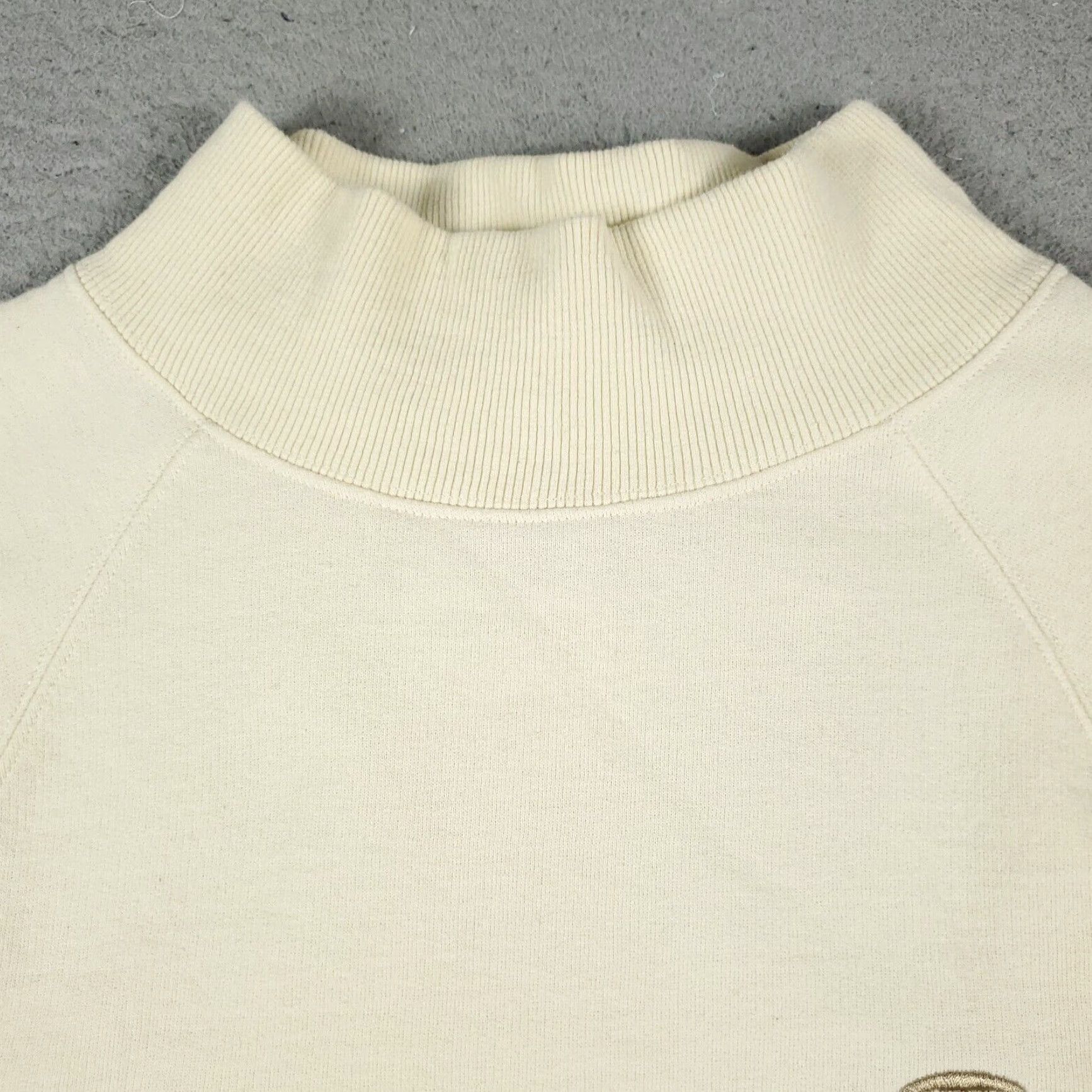 Champion Champion Sweater Womens Large Ivory Mock Neck Pullover Sweatshirt Ladies Size L / US 10 / IT 46 - 2 Thumbnail