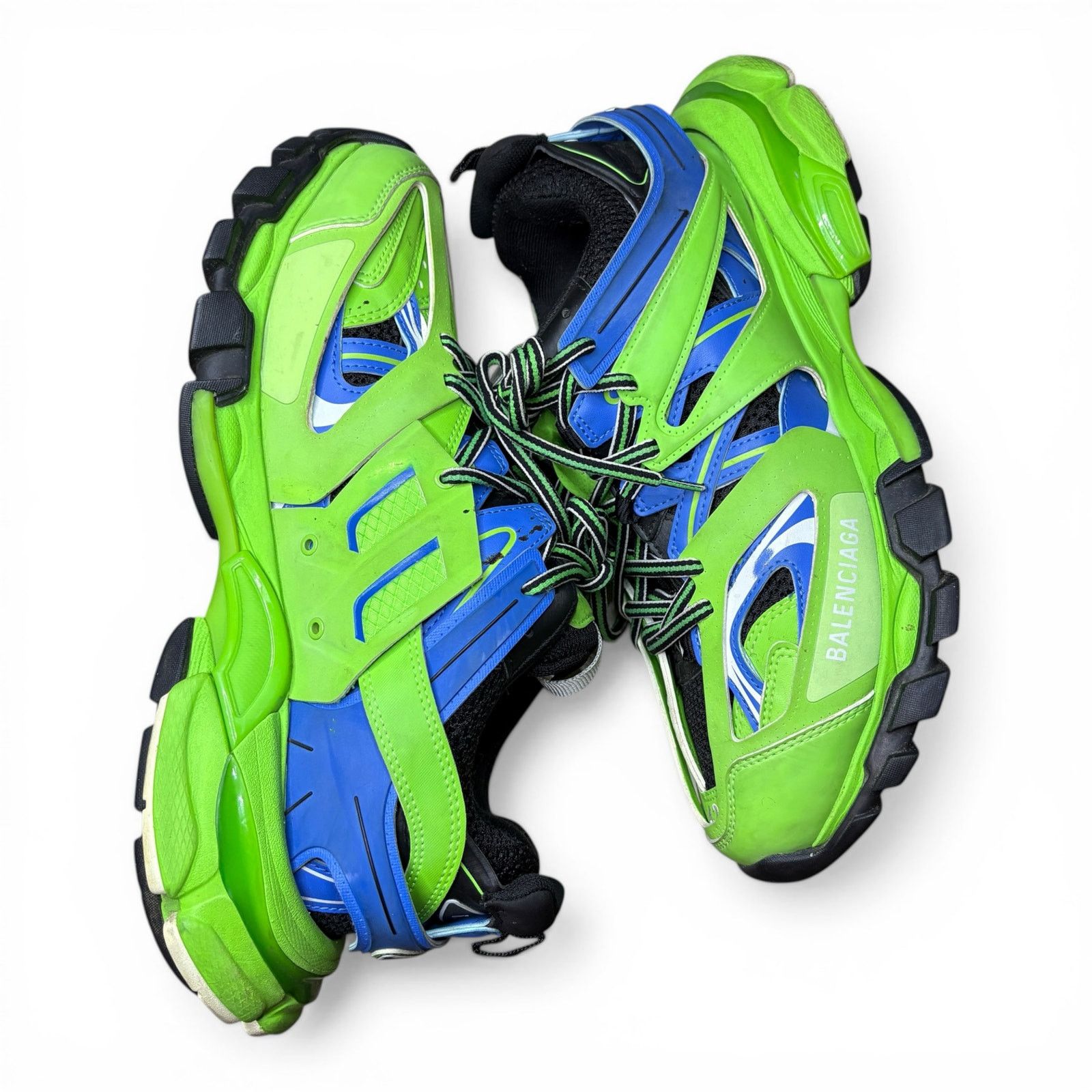 Balenciaga Size 9 - Balenciaga Track Green Blue Sneakers Size US 9 / EU 42 - 2 Thumbnail