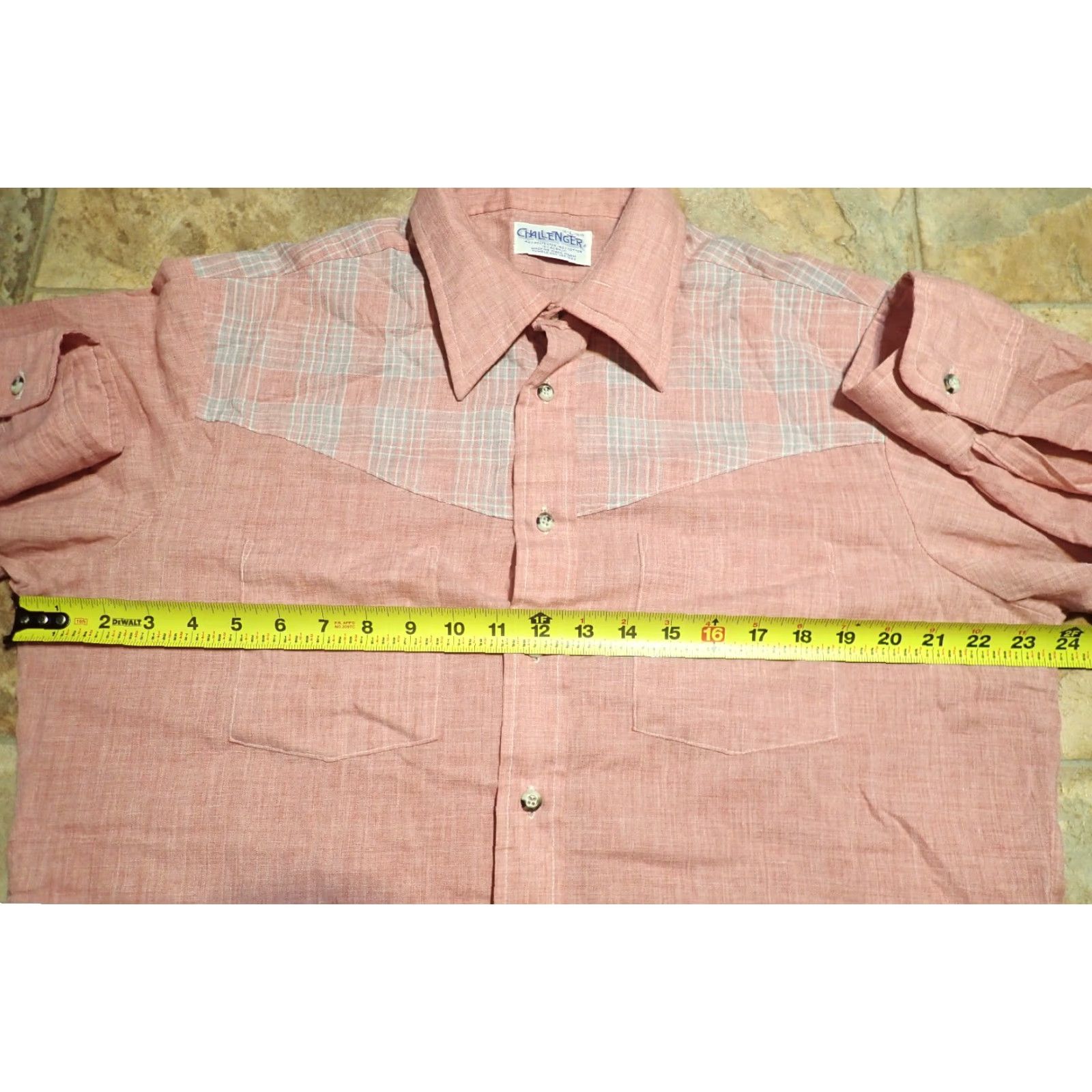 YOKE Challenger Vintage 70's 80's Western Shirt Mens L Rockabilly Plaid Yoke Front Button-Front Size US L / EU 52-54 / 3 - 5 Thumbnail