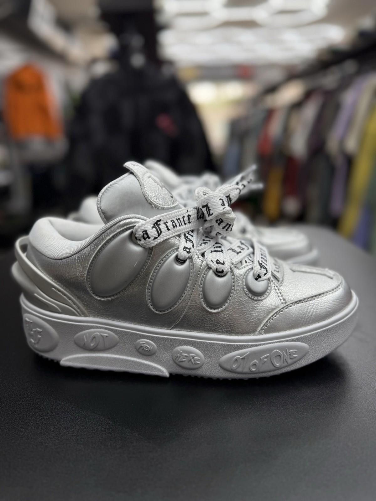 Puma Puma La France Shoes Silver Size (10.5) 100% Authentic Ship Size US 10.5 / IT 40.5 - 1 Thumbnail