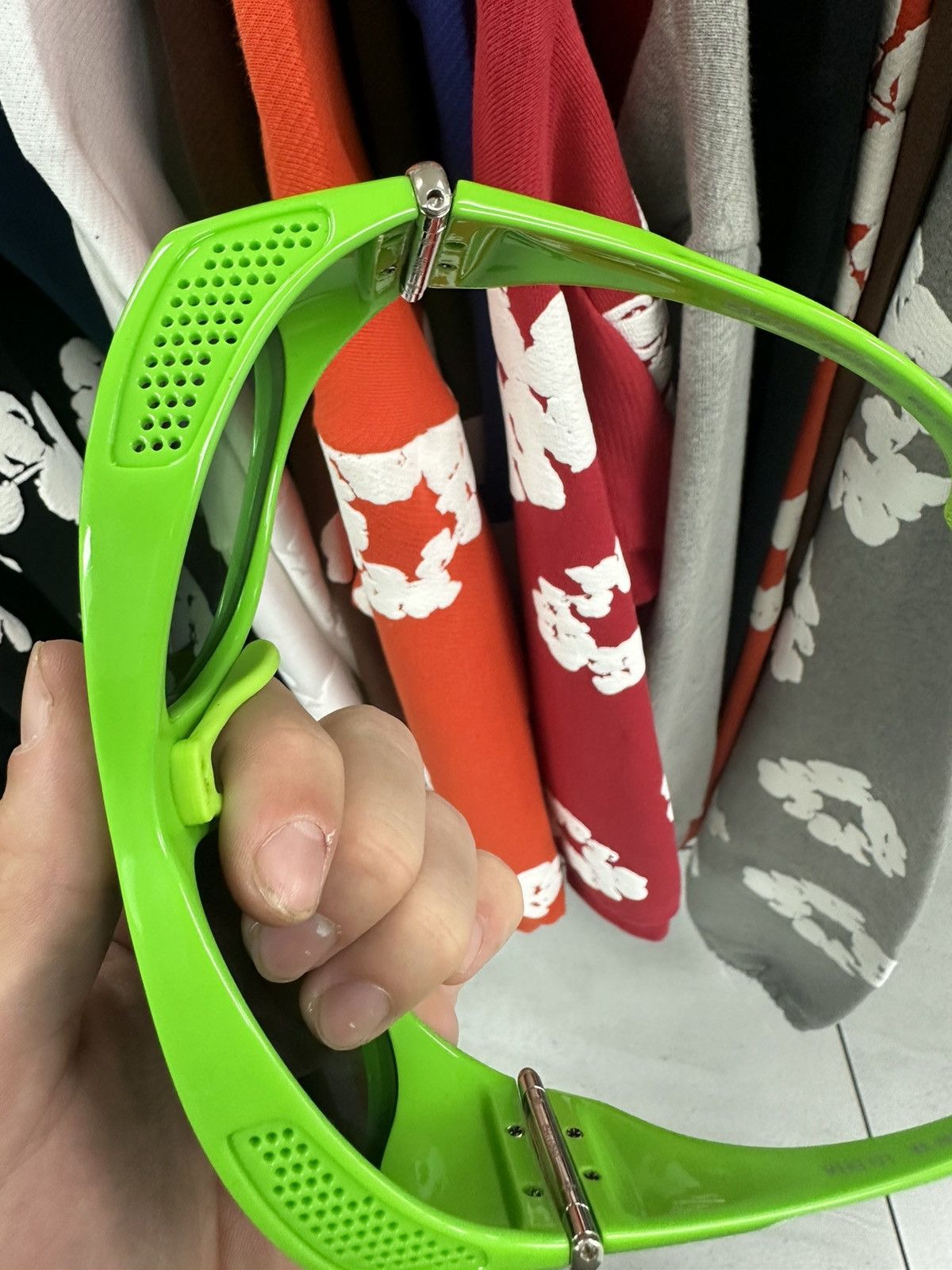 Chrome Hearts Chrome Hearts Neon Green Sunglasses Size ONE SIZE - 3 Thumbnail