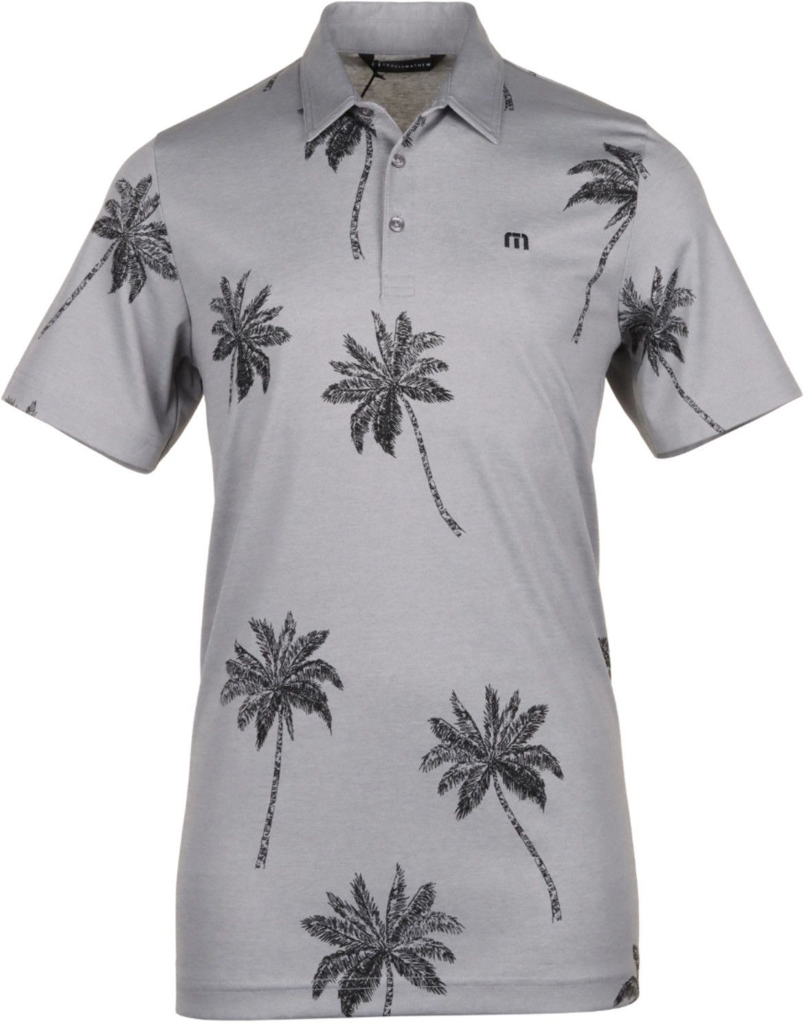 TravisMathew New Men’s Travis Mathew Size Heather Gray Mesic Palm Tree Po Size US M / EU 48-50 / 2 - 1 Thumbnail