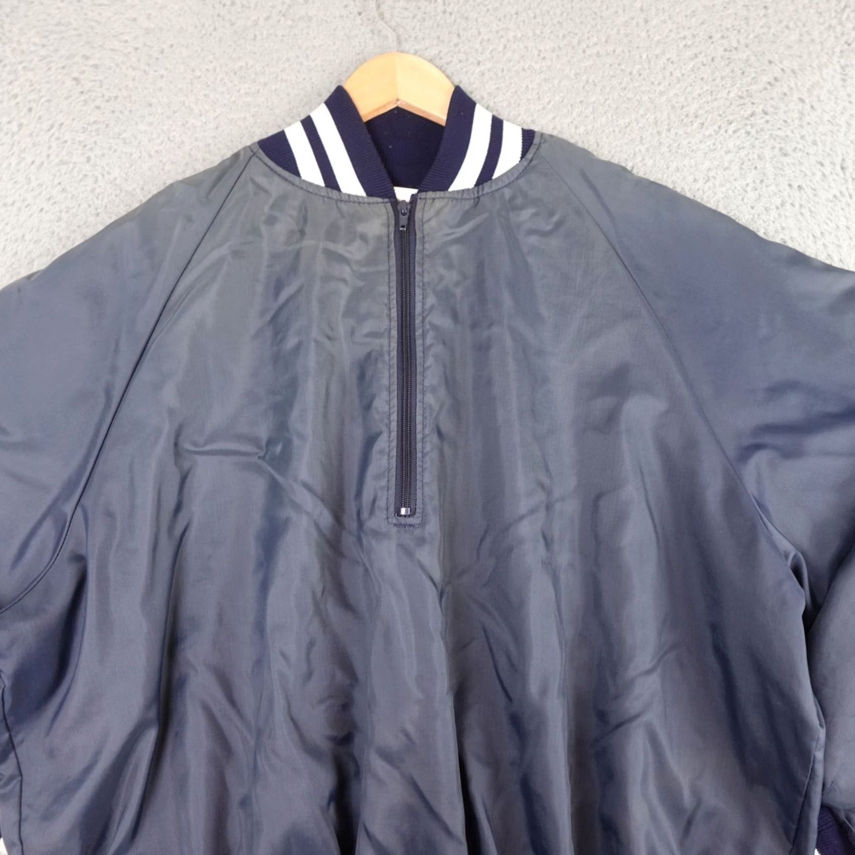 Vintage VINTAGE Honigs Blue Satin Bomber Jacket Mens L 1/2 Zip NYLON Satin 90s Bomber Jacket Mens Blue Satin 90s Size US L / EU 52-54 / 3 - 4 Thumbnail