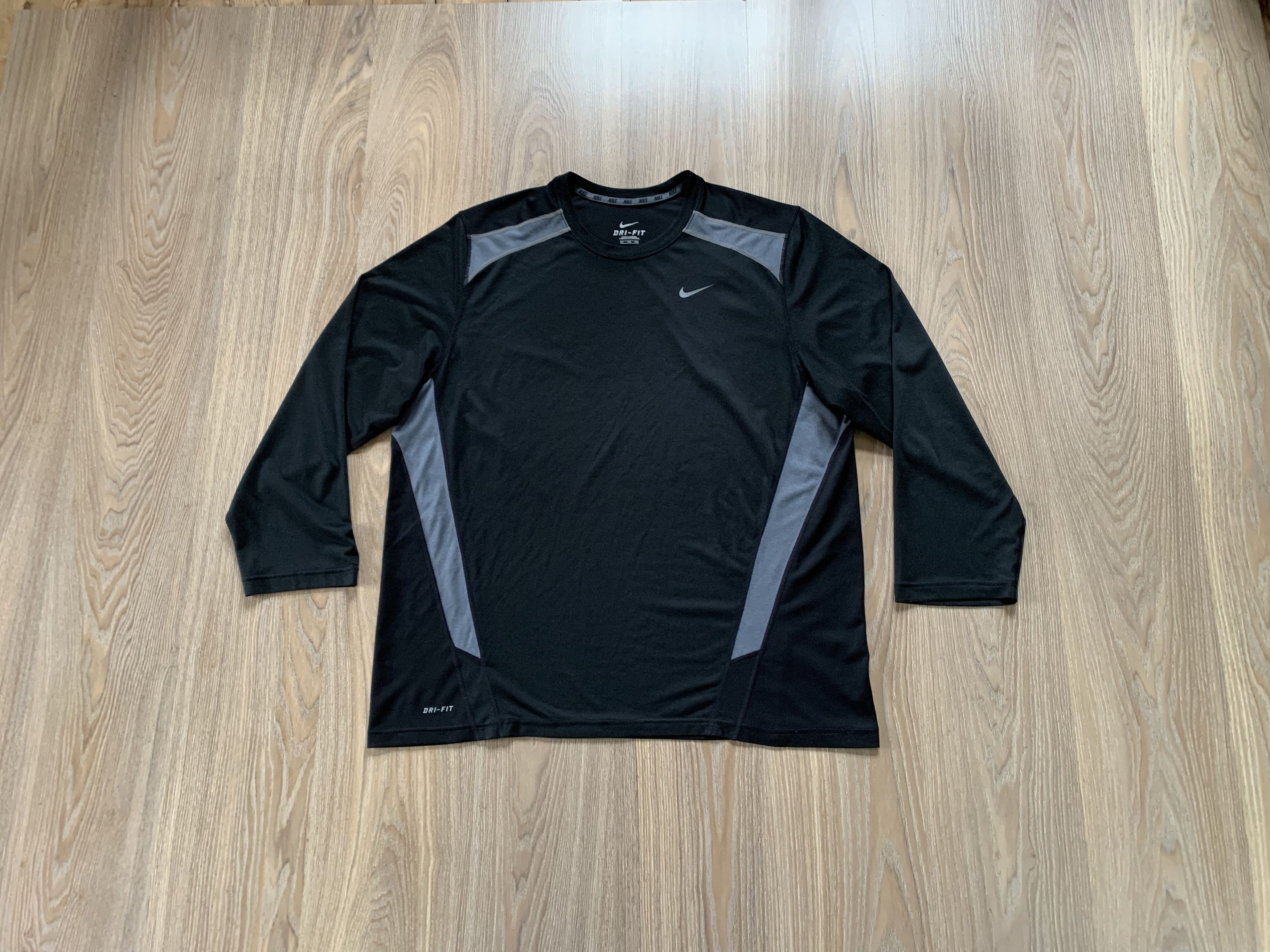 Nike × Vintage Nike Vintage Black Training Long Sleeve Shirt Size US XXL / EU 58 / 5 - 1 Thumbnail