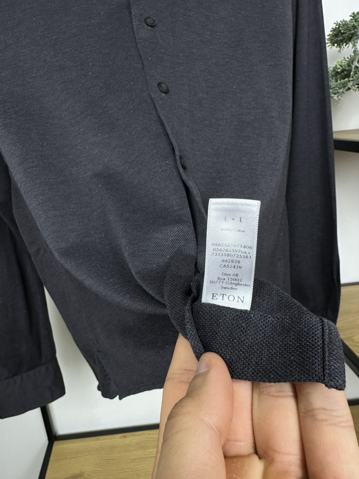 Eton Eton Polo Shirt Buttons Up Grey Cotton Luxury Classic Mens L Size US L / EU 52-54 / 3 - 7 Thumbnail