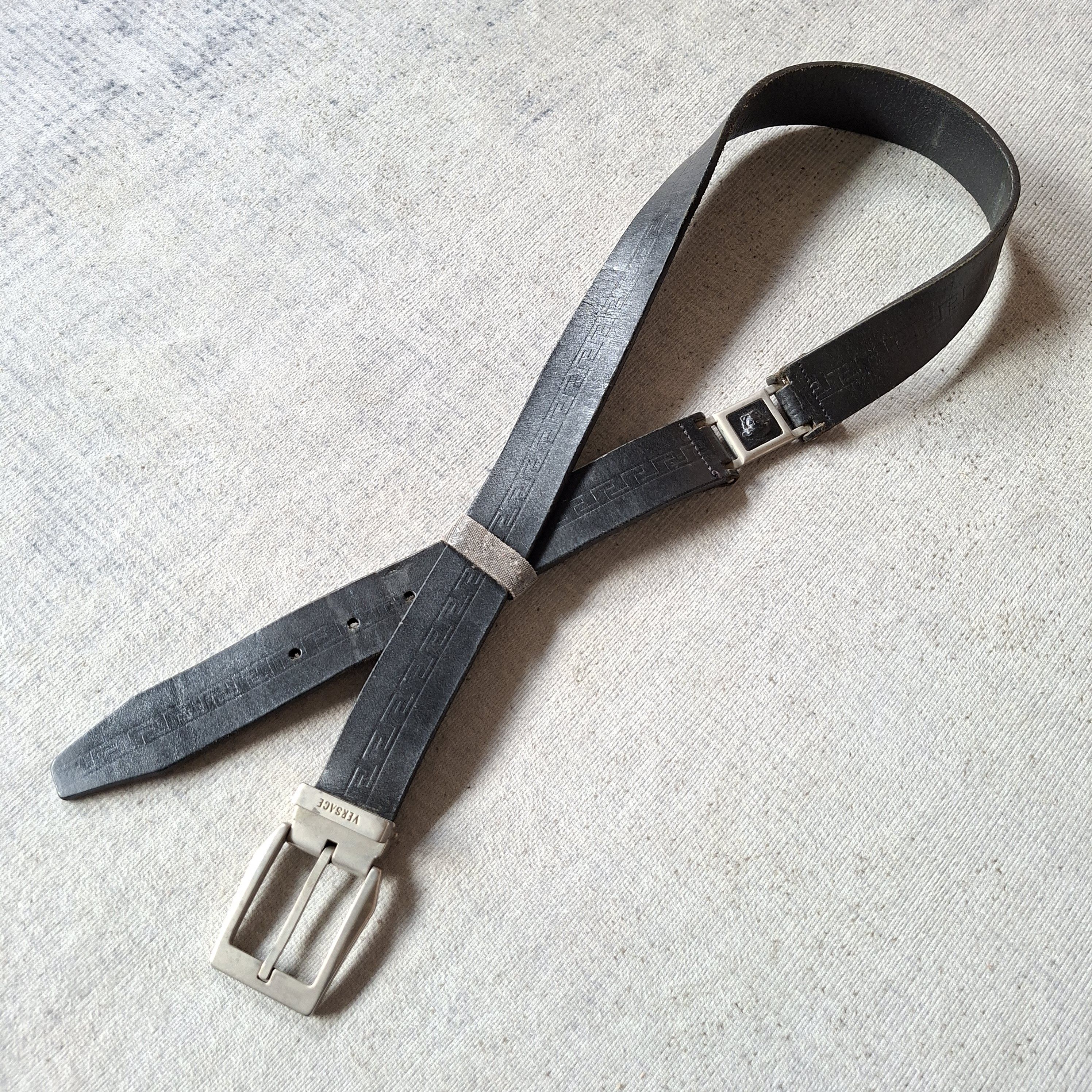 Versace 🧱 Gianni versace madusa logo connection leather belt Size ONE SIZE - 13 Thumbnail