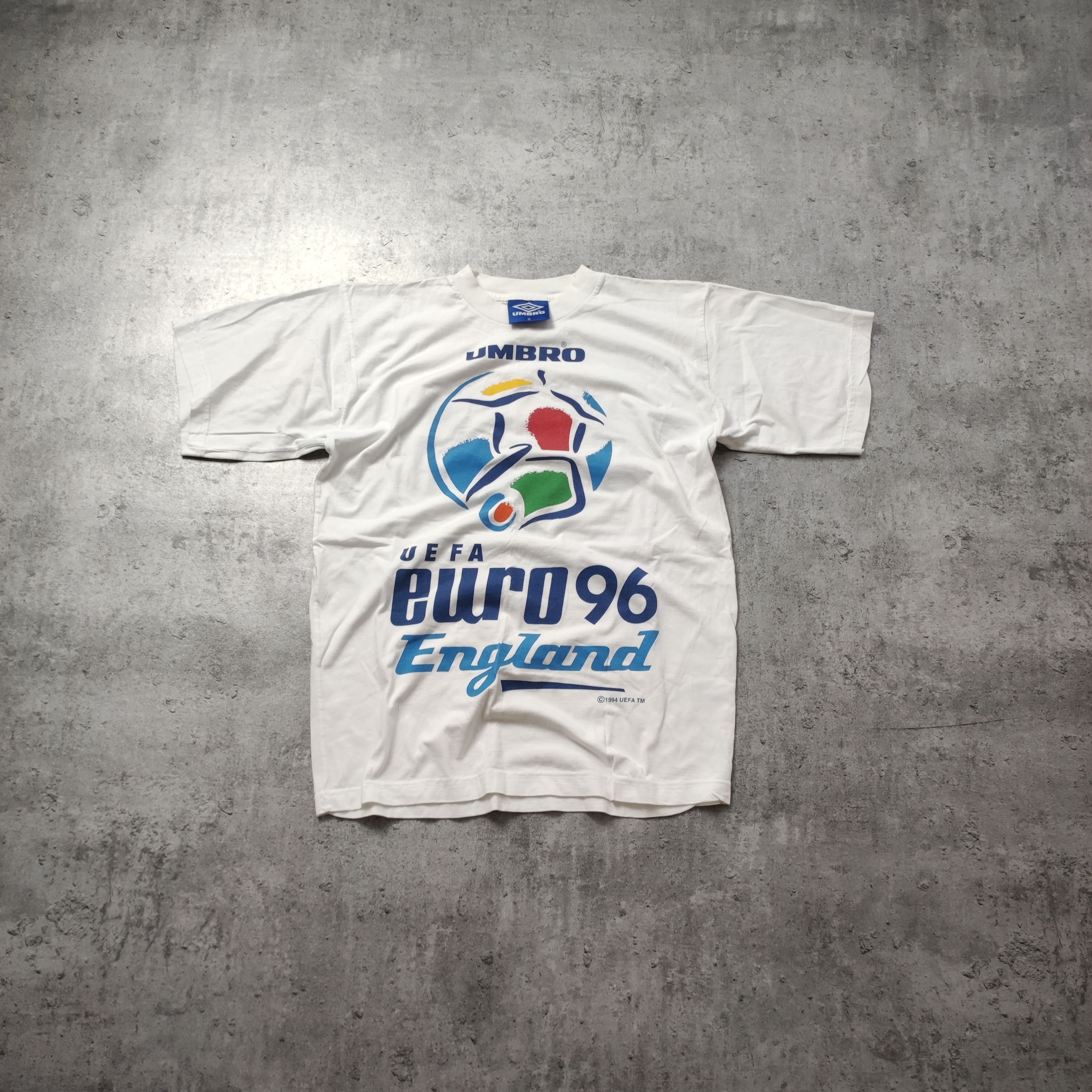Umbro × Vintage RARE 90s OG 1994 UEFA Euro 1996 England Umbro Promo Tee Size US M / EU 48-50 / 2 - 1 Thumbnail