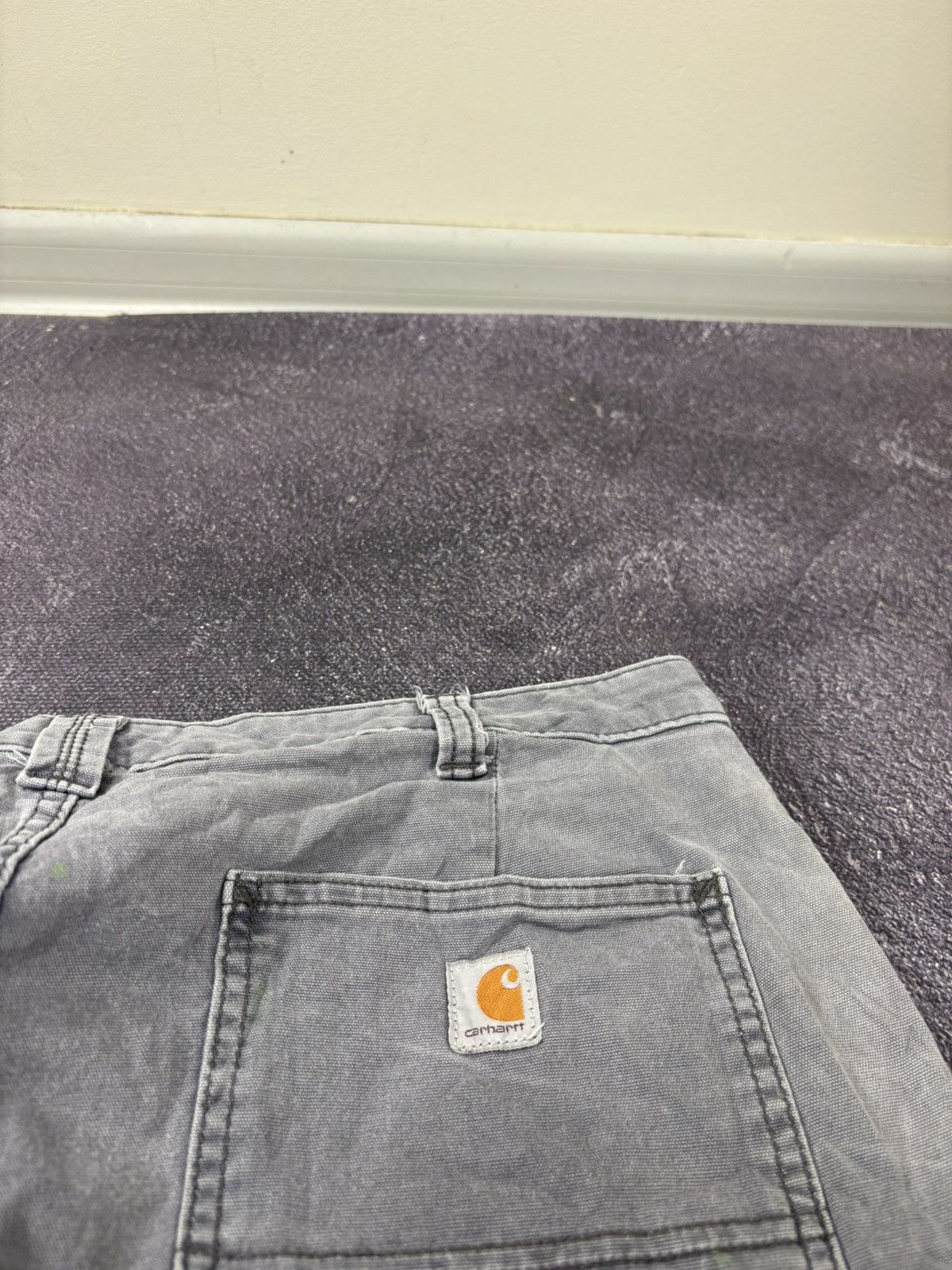 Carhartt Vintage Carhartt USA Distressed Gray Baggy Carpenter Pants Size US 32 / EU 48 - 10 Thumbnail