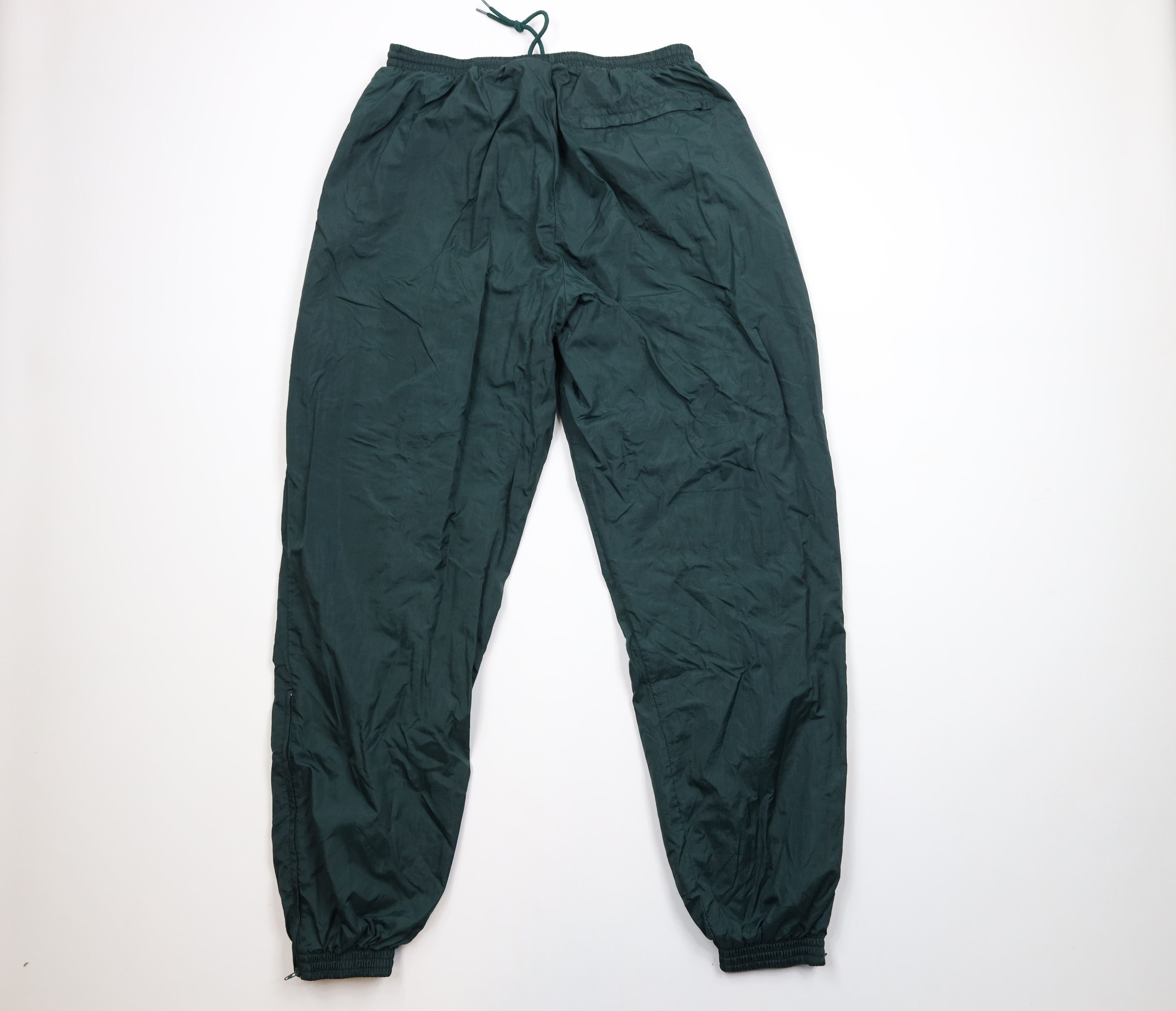 Vintage Vintage 90s Streetwear Lined Windbreaker Joggers Pants Green Size US 38 / EU 54 - 9 Thumbnail