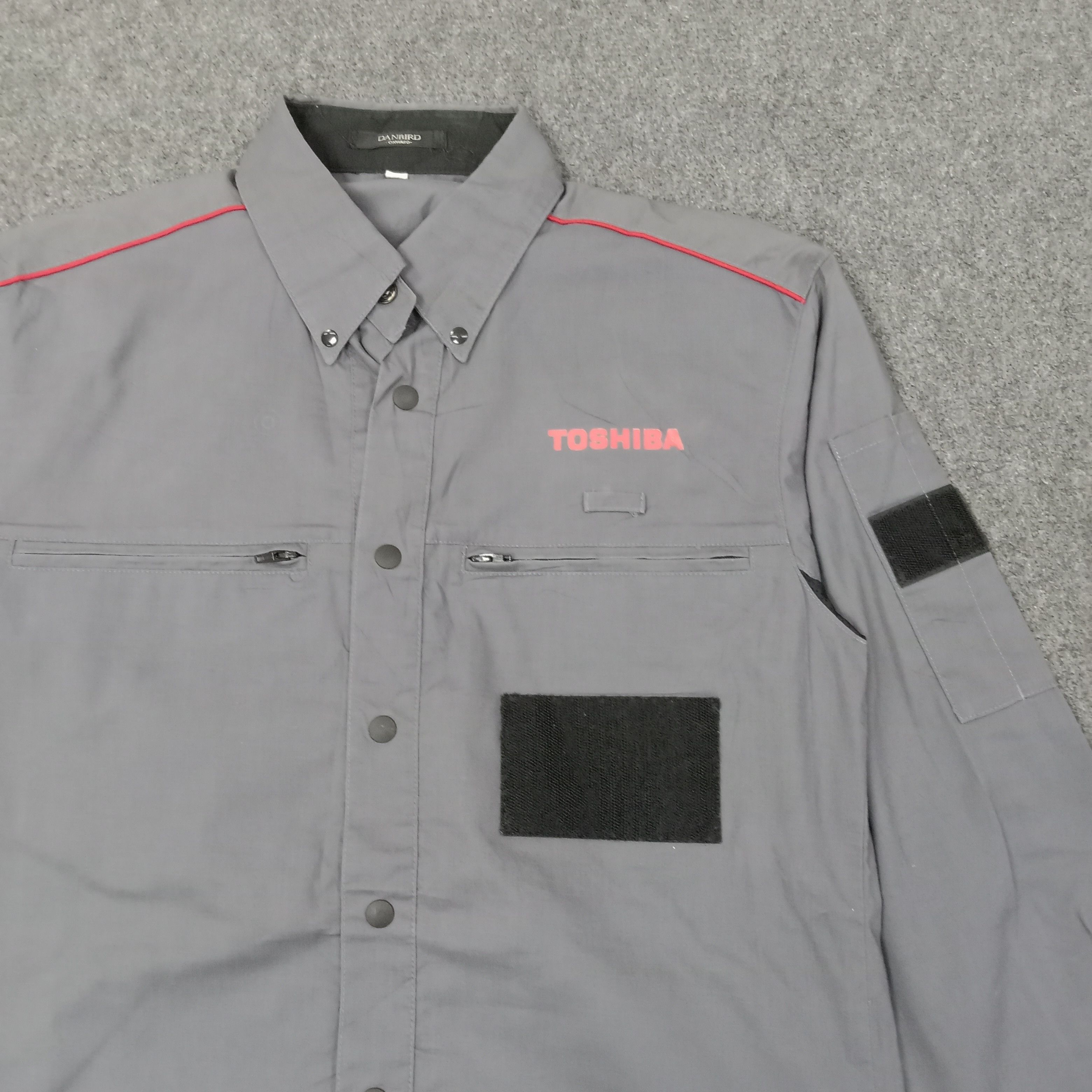 Japanese Brand Toshiba Japanese Electronic Staff Shirt Button Up C223N38 Size US L / EU 52-54 / 3 - 2 Thumbnail