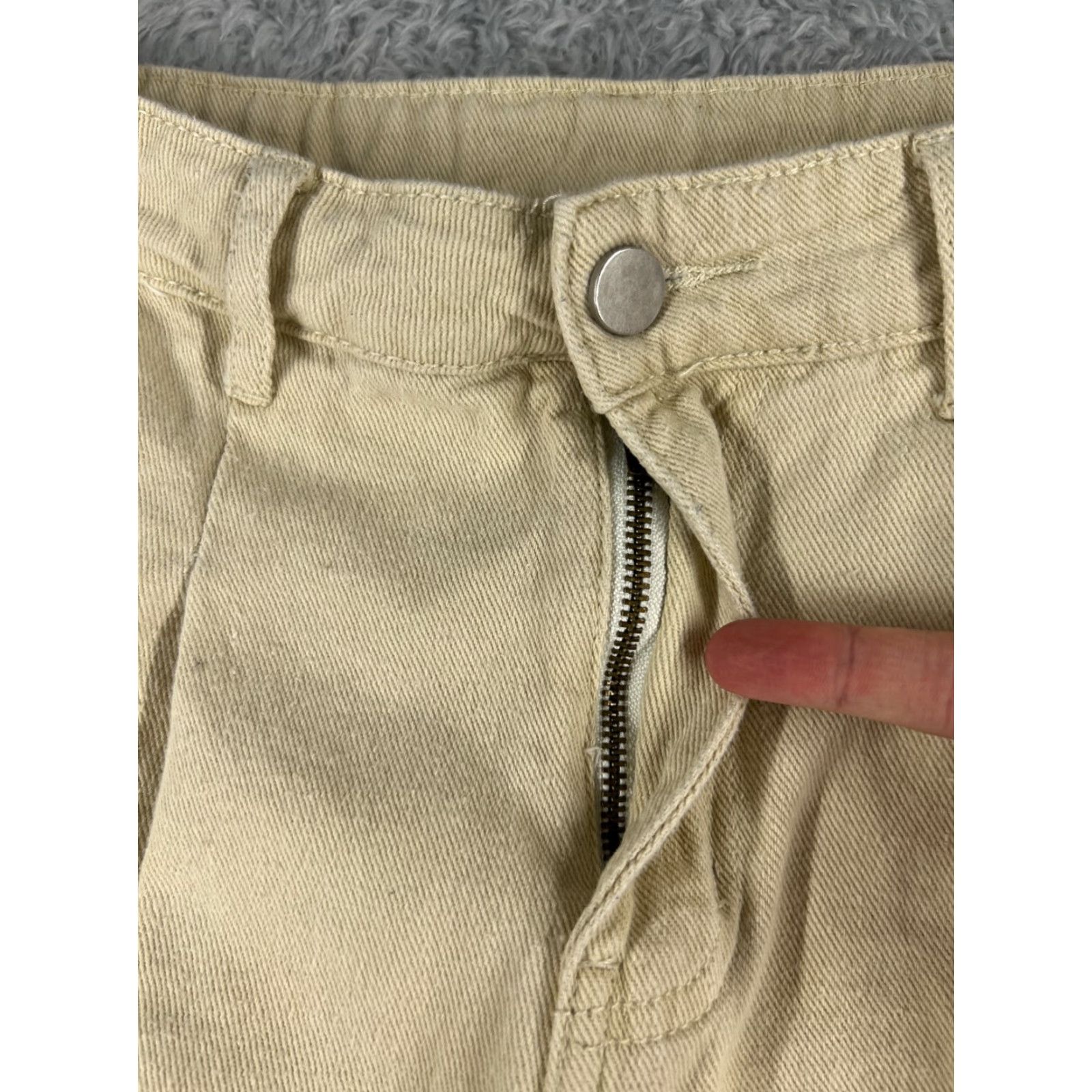 Shein Shein Pants Jeans Womens 26 Yellow Denim Tapered Pleated Cotton Poly Blend 26x26 Womens Size 26" / US 2 / IT 38 - 5 Thumbnail
