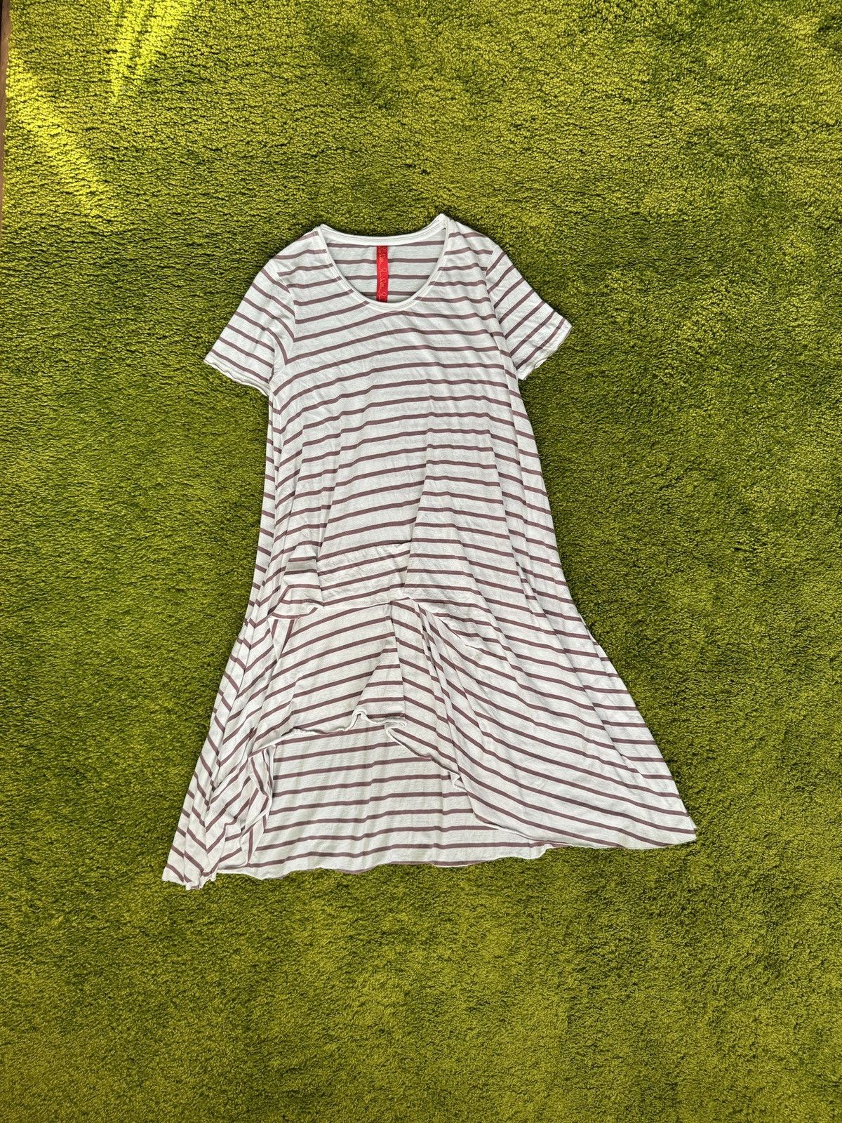 Designer Ewa i Walla avant garde striped dress Size S / US 4 / IT 40 - 1 Thumbnail