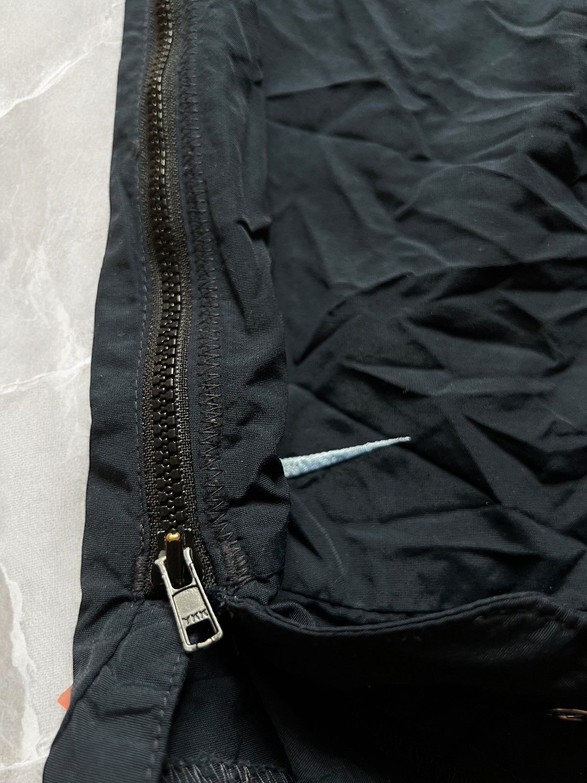 Nike × Vintage NIKE VERY WIDE! BAGGY KNEE LOGO TRACK SUIT PANTS y2k 90s ZIP Size US 33 - 7 Thumbnail