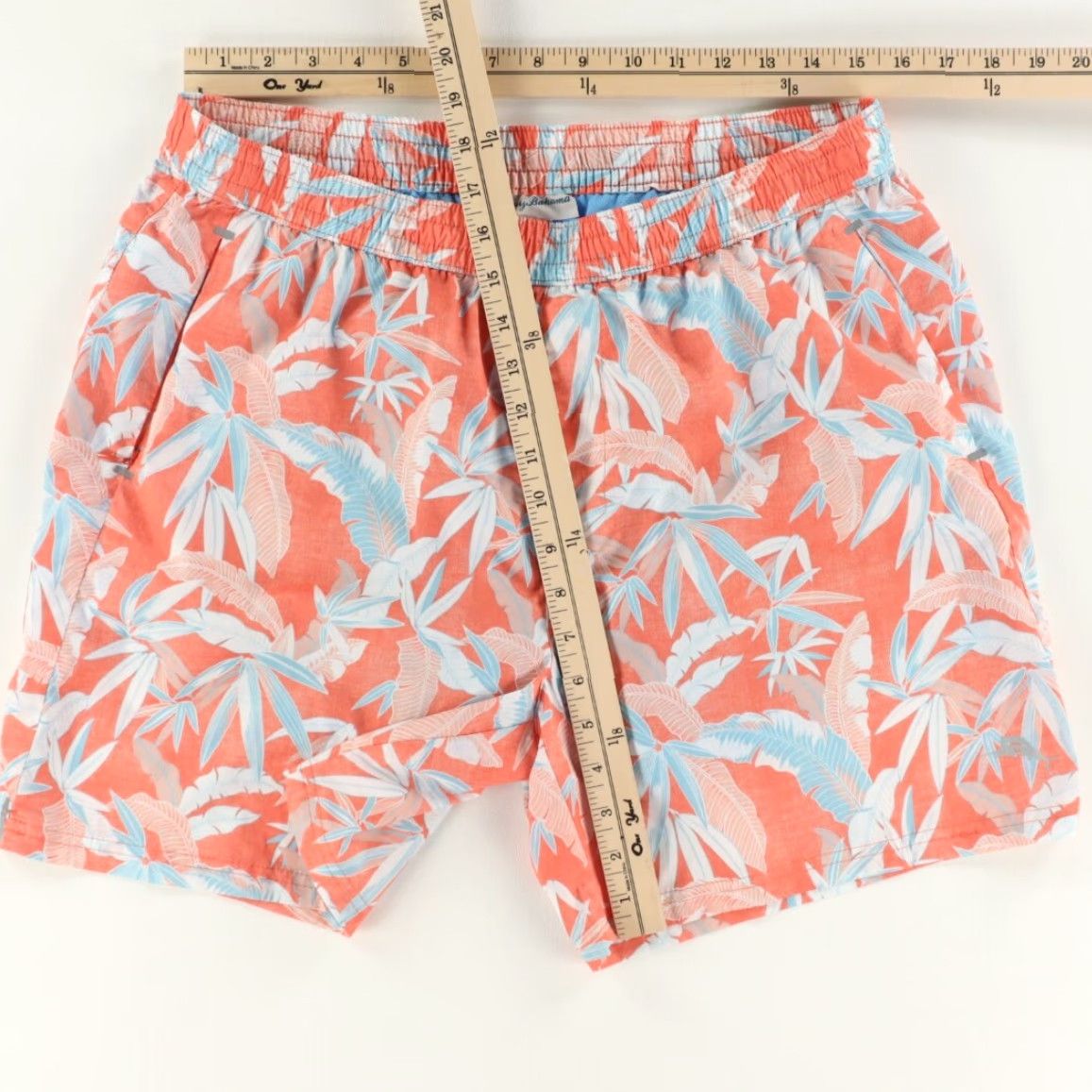Tommy Bahama Tommy Bahama IslandZone Lined Swimming Shorts Orange Floral Men's L Maui? Size US 33 - 3 Thumbnail
