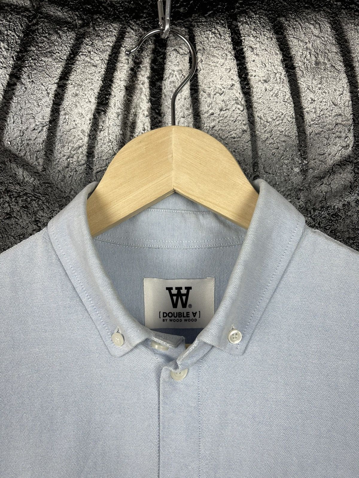 Wood Wood Wood Wood Double A Ted Oxford Cotton Shirt Men’s Size XS Size US XS / EU 42 / 0 - 7 Thumbnail